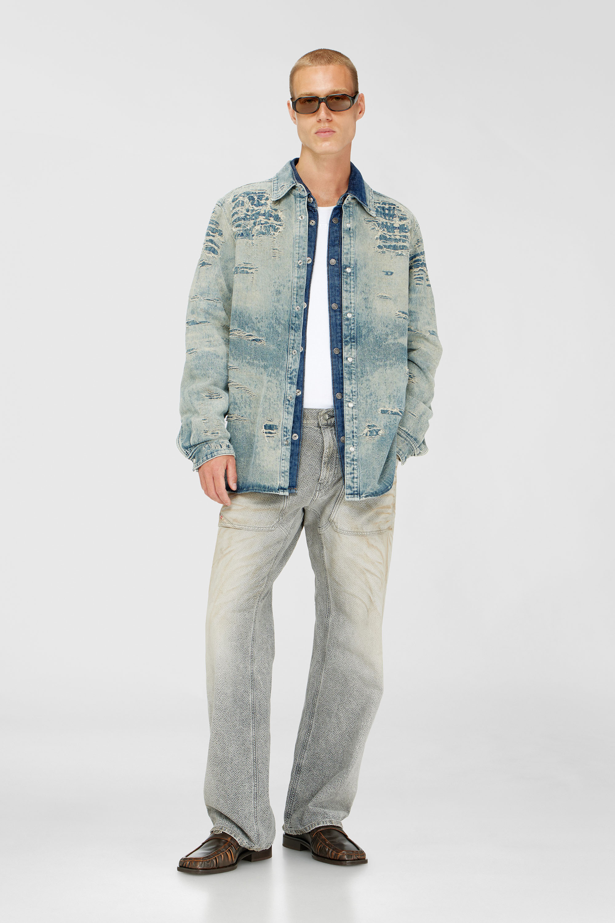 Diesel - Relaxed Jeans D-Zeta 09Q11 Uomo, Grigio - Image 2