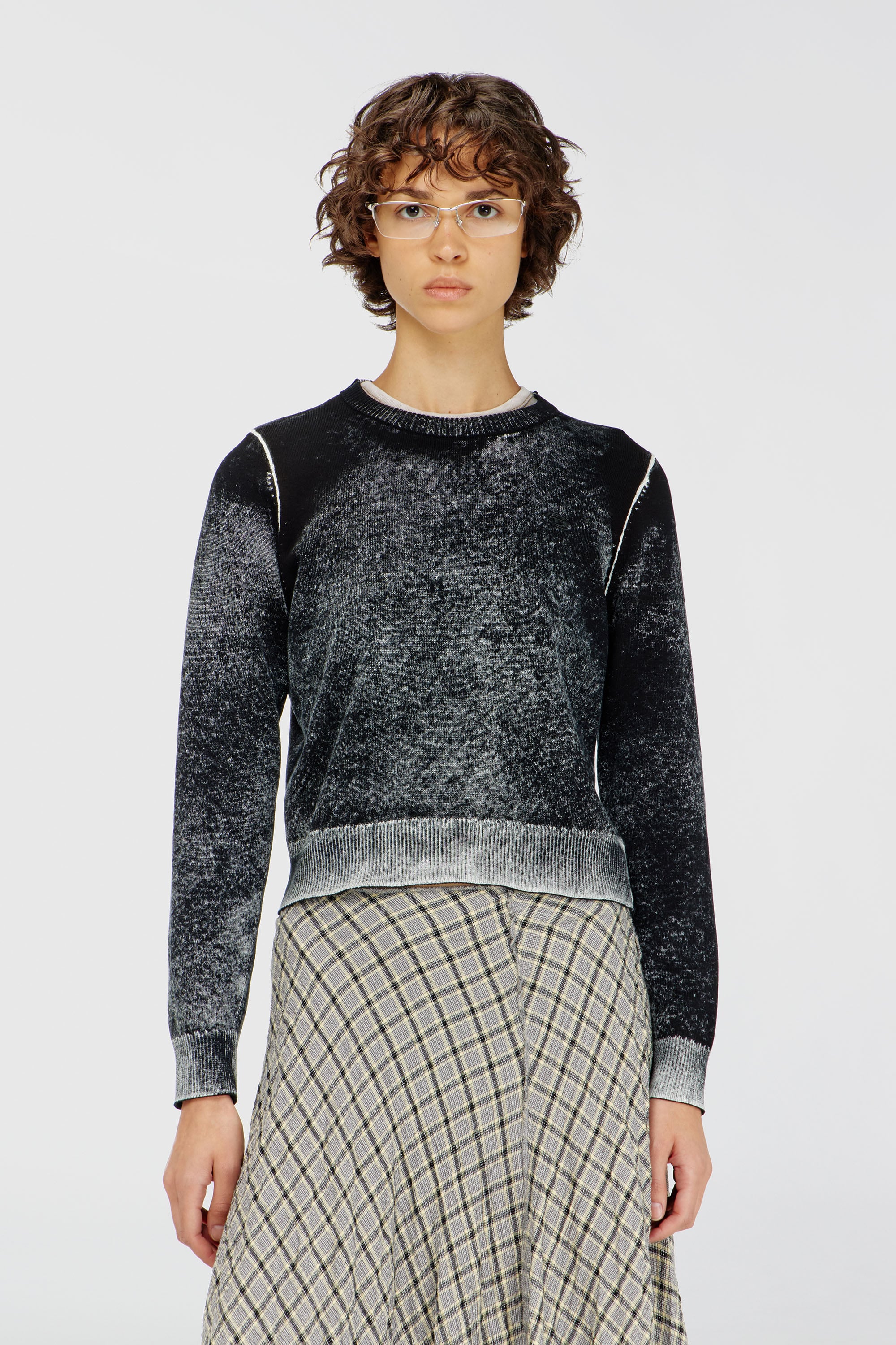 Diesel - M-LOVRE, Maglia con stampa interna sfumata Donna in Multicolor - 1