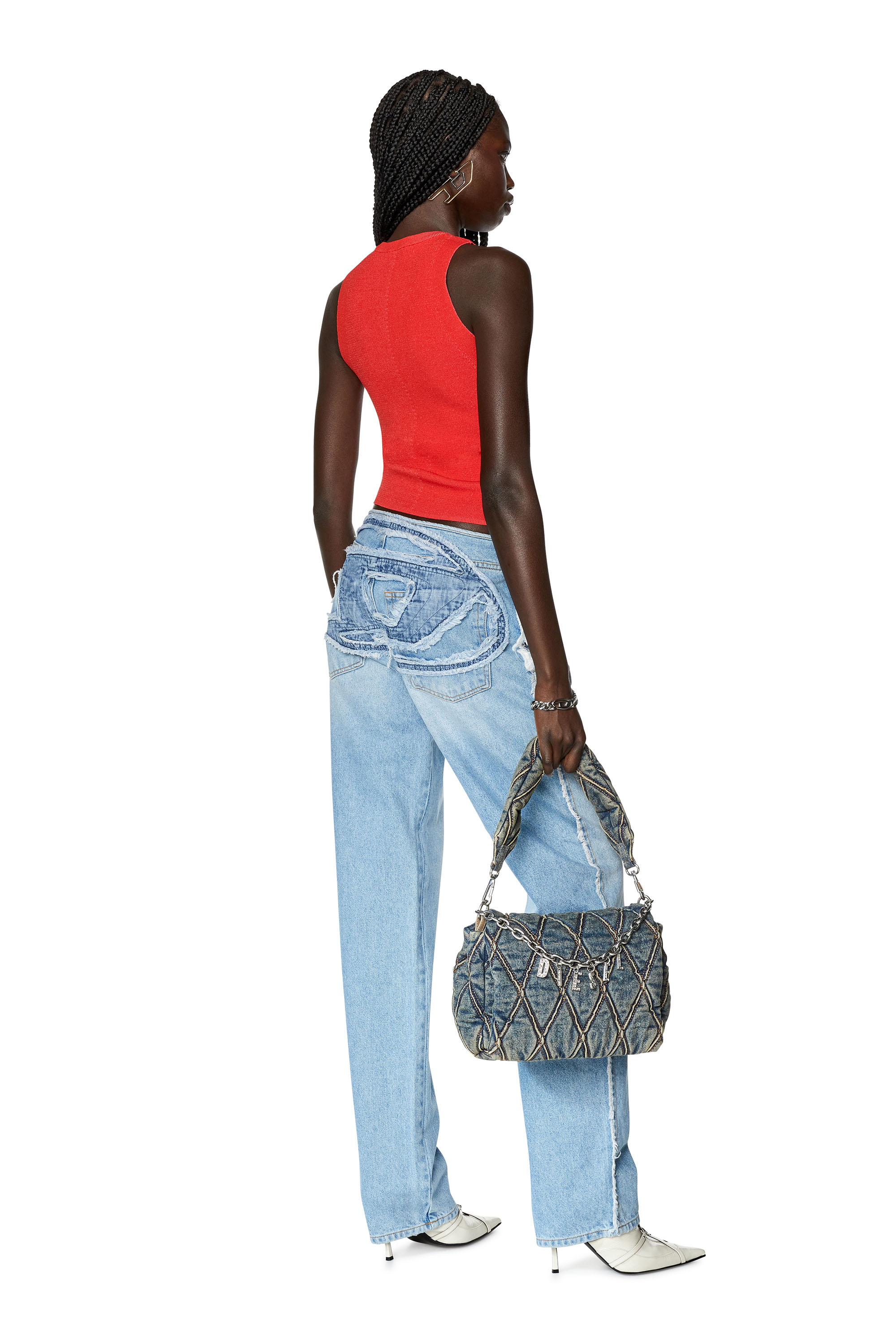 Diesel - D-Ark 0HLAC Straight Jeans, Blu Chiaro - Image 5