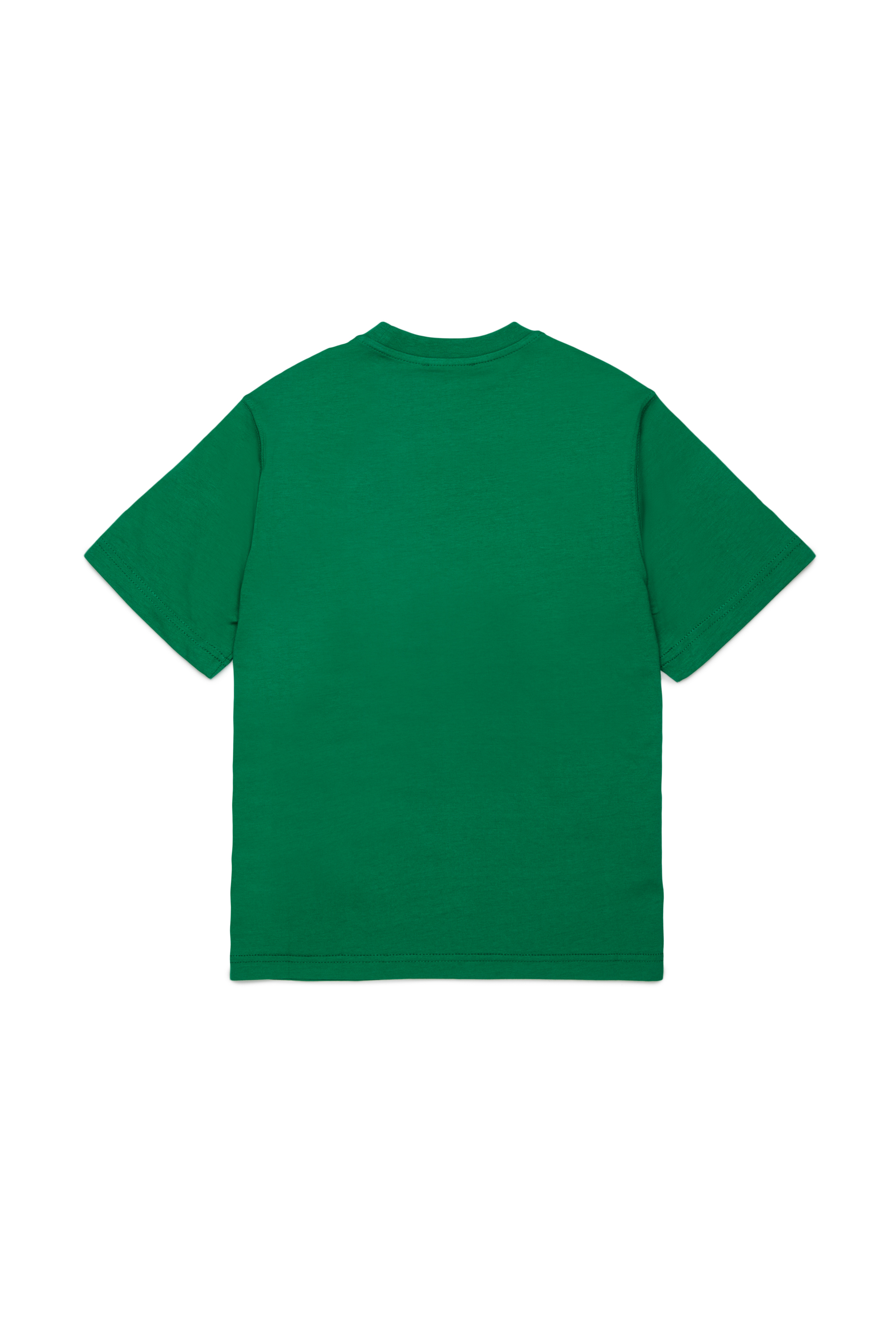 Diesel - TCIRCLE OVER, T-shirt in cotone con stampa Diesel Uomo in Verde - 2