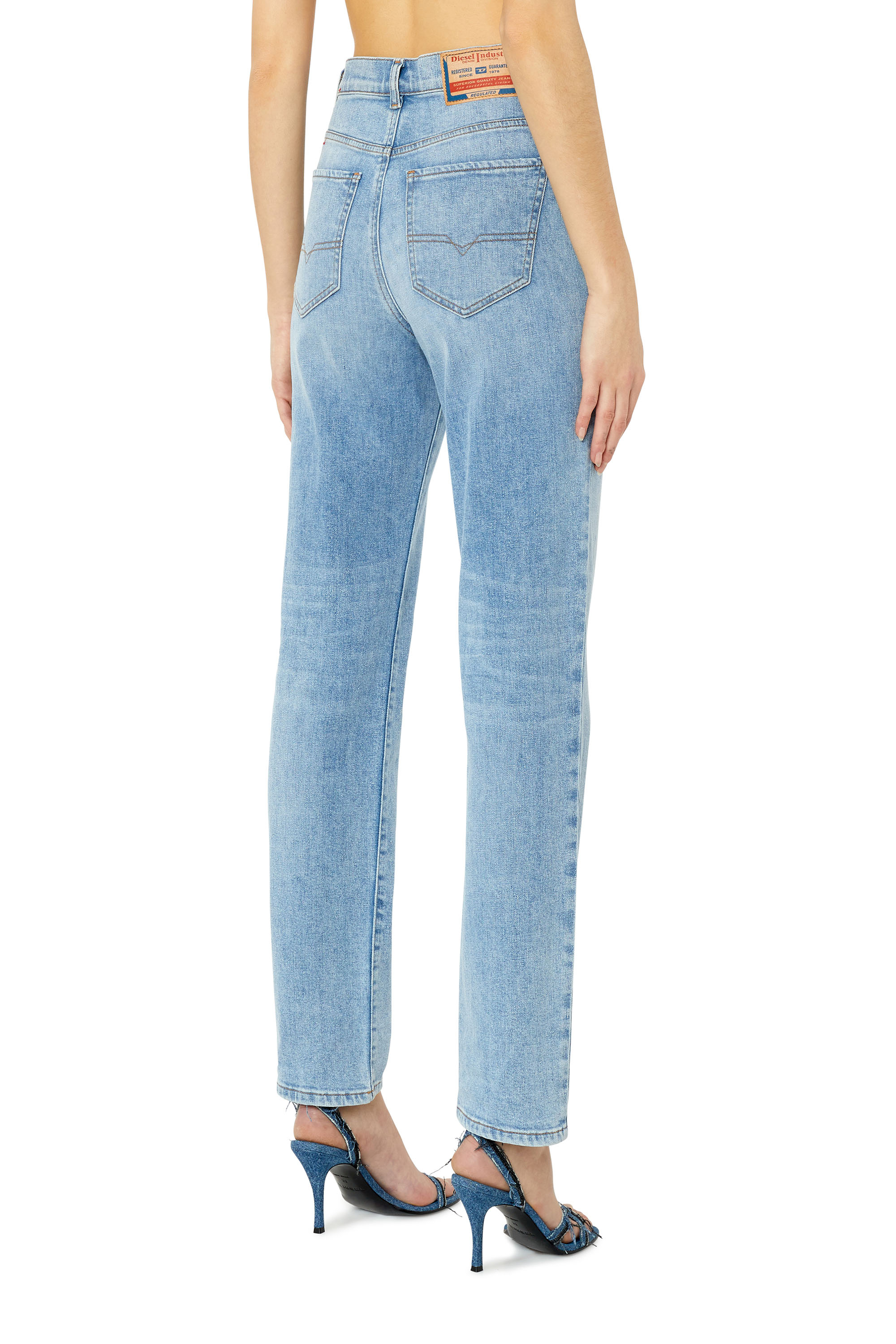 Diesel - 1956 D-Tulip 09F41 Straight Jeans, Blu Chiaro - Image 3