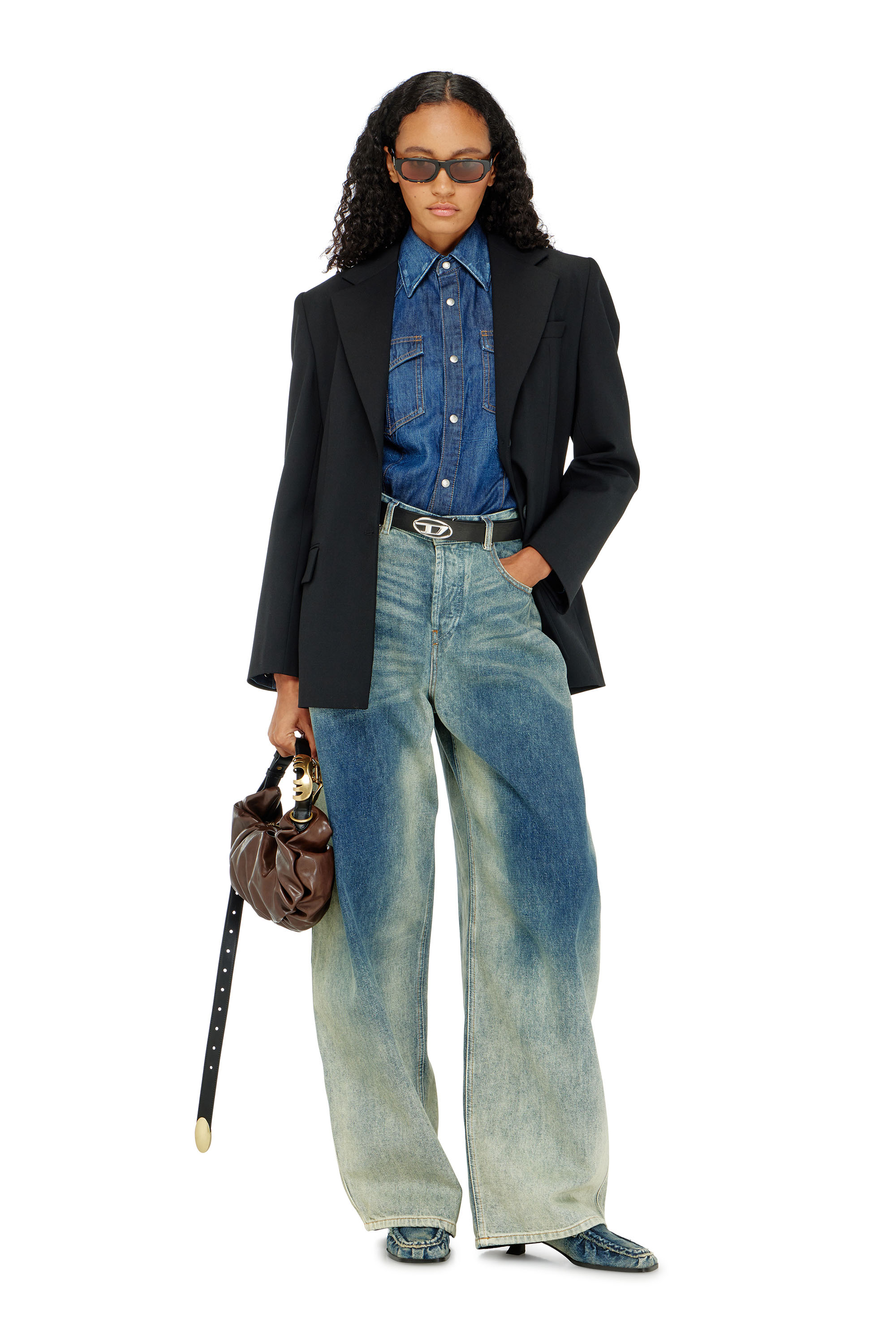 Diesel - G-KESS-R1, Blazer in misto lana Donna in Nero - 2
