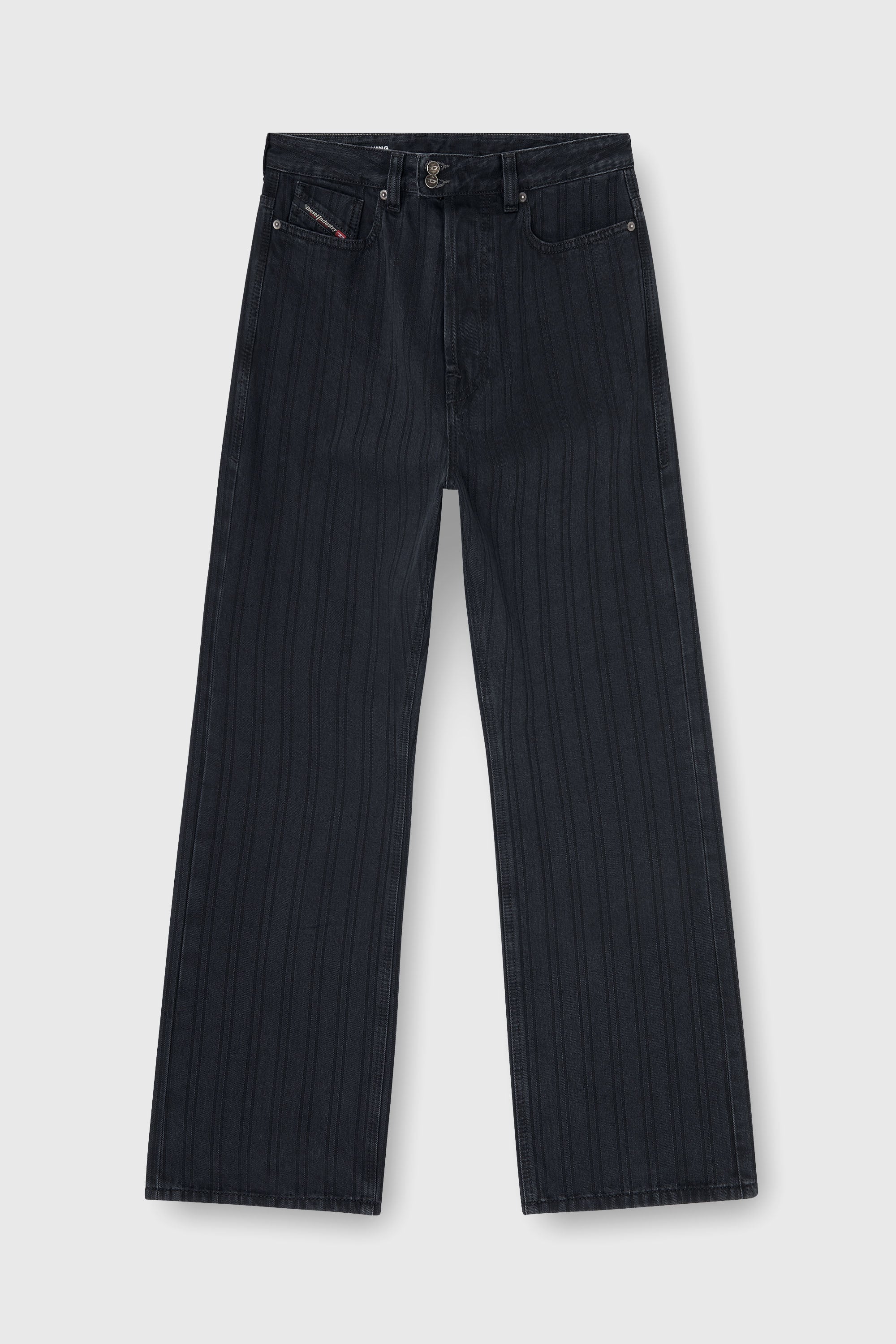 Diesel - Relaxed Jeans 1980 D-Eeper 09Q12 Uomo, Nero/Grigio scuro - Image 2