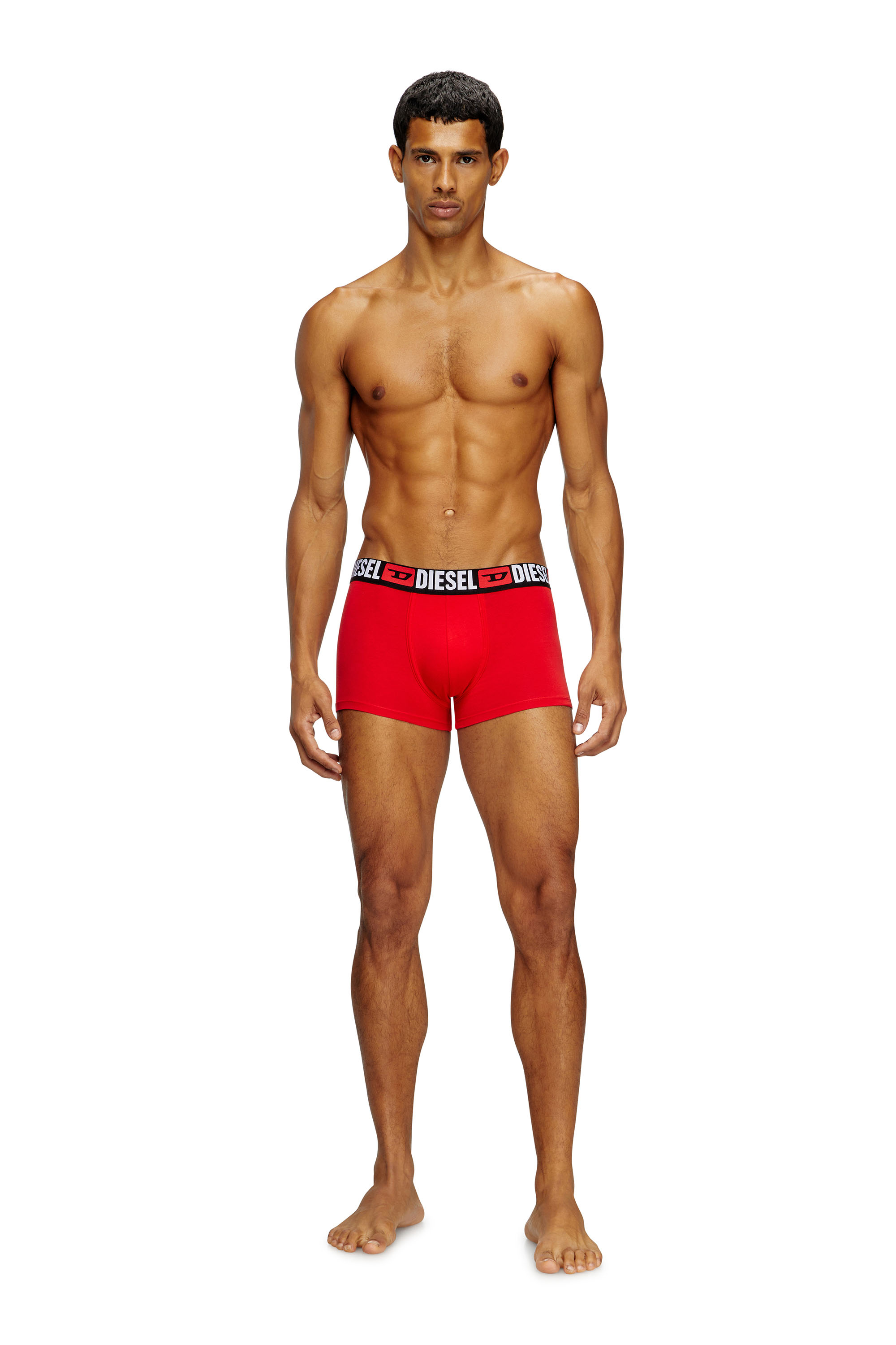 Diesel - UMBX-DAMIENTHREEPACK, Set di tre boxer con elastico in vita con logo all-over Uomo in Multicolor - 2