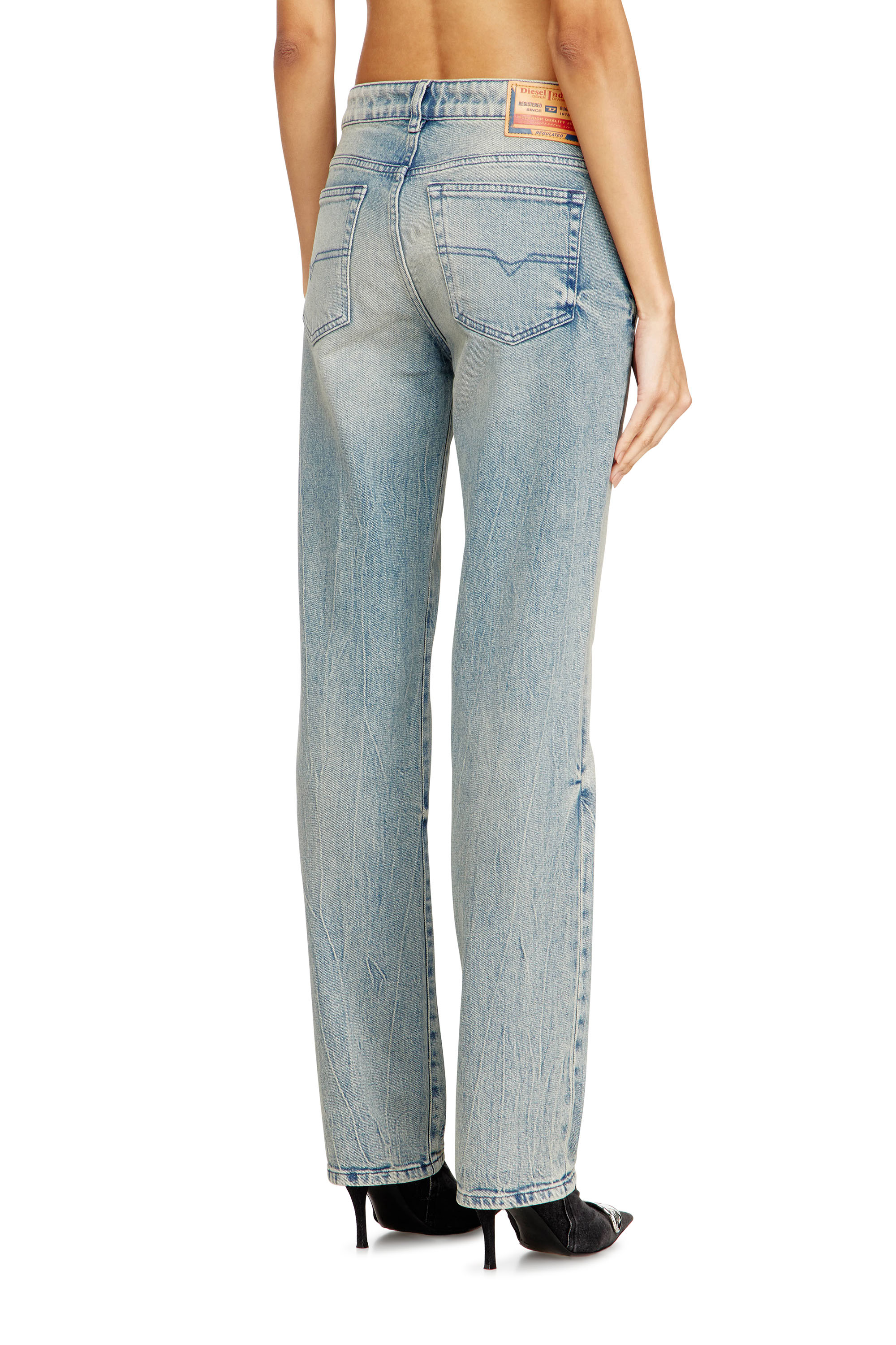 Diesel - Regular Jeans 1989 D-Mine 09N55 Donna, Blu Chiaro - Image 4