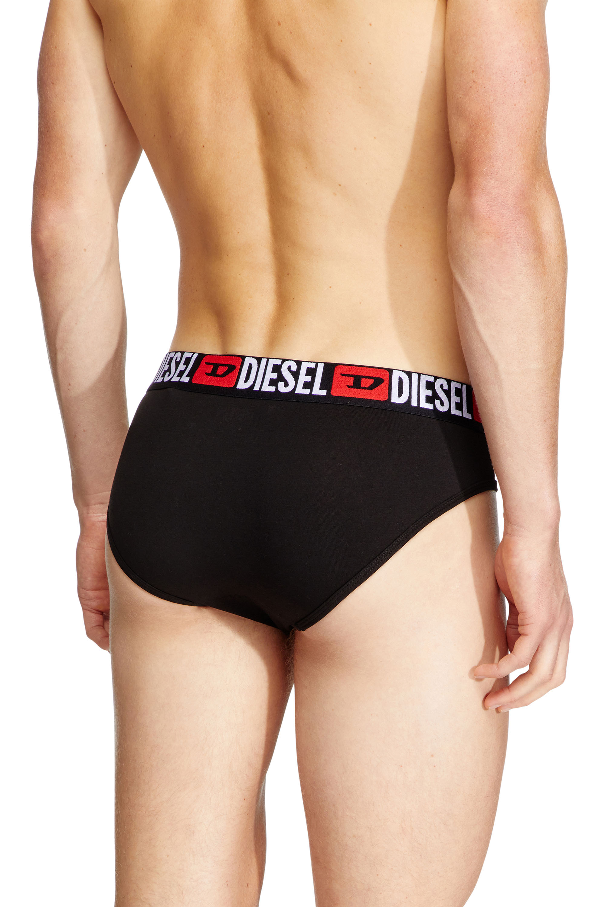 Diesel - UMBR-ANDRETHREEPACK, Set di tre slip a tinta unita Uomo in Nero - 3