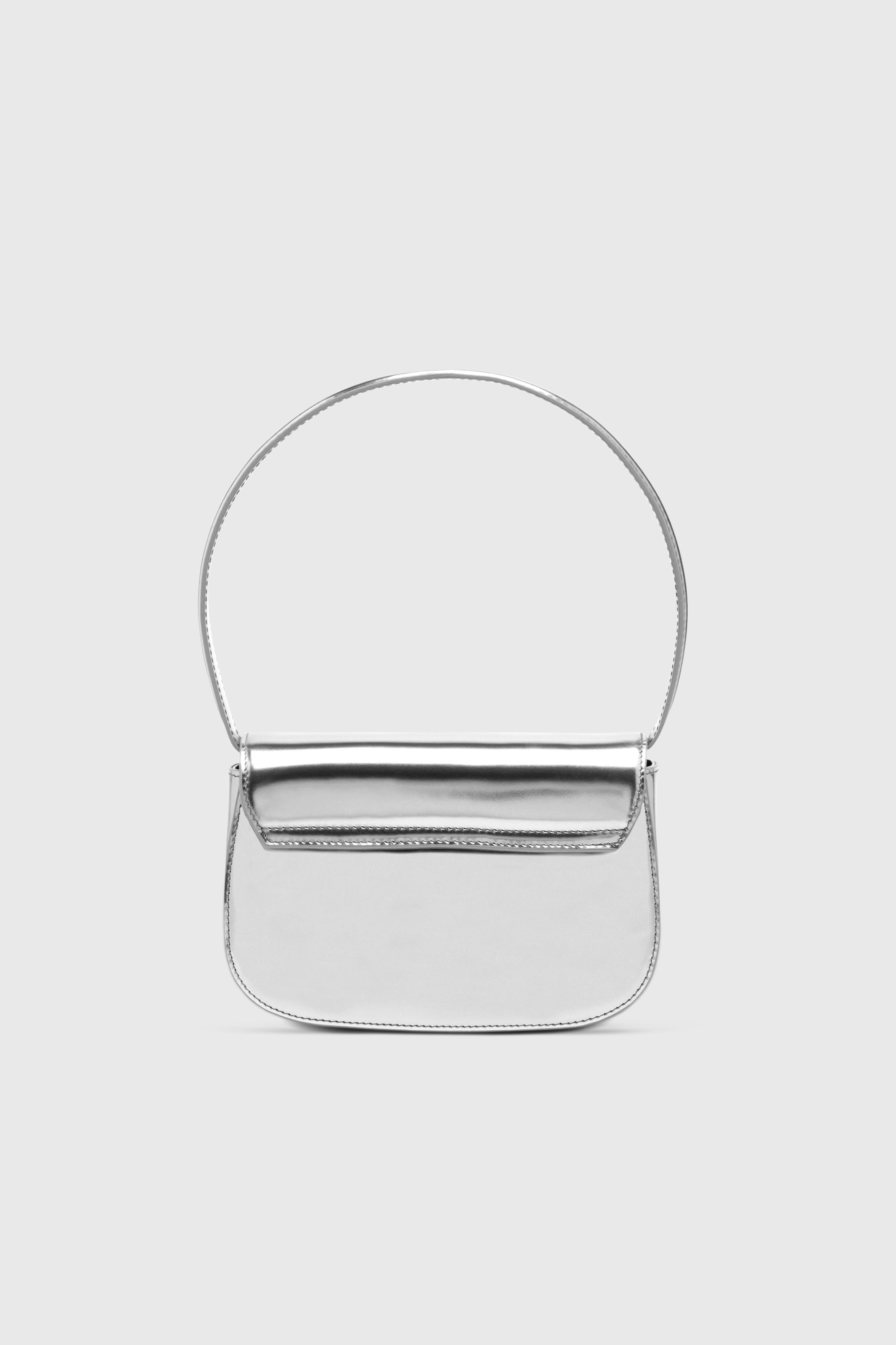 Diesel - 1DR, Woman's 1DR-Iconic shoulder bag in mirrored leather in Silver - 2