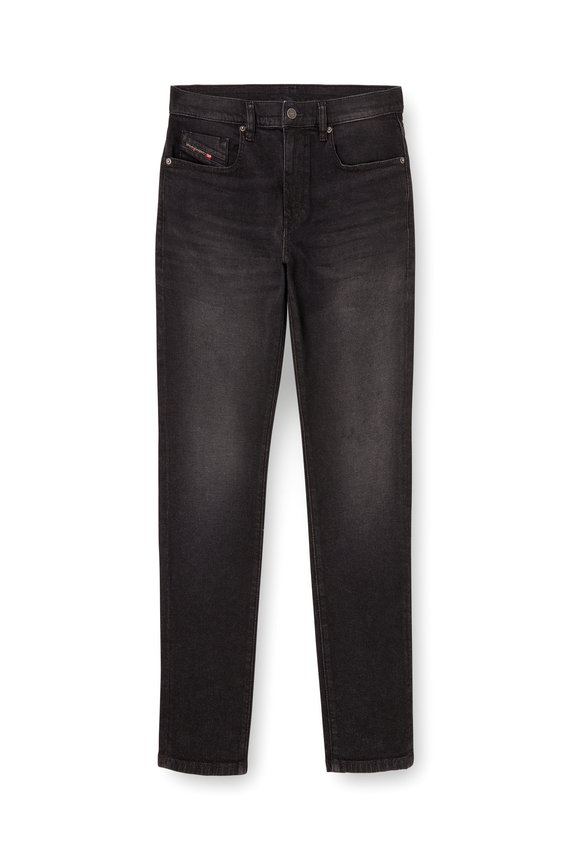 Diesel - Slim Jeans 2019 D-Strukt 0DBDT Uomo, Nero/Grigio scuro - Image 3