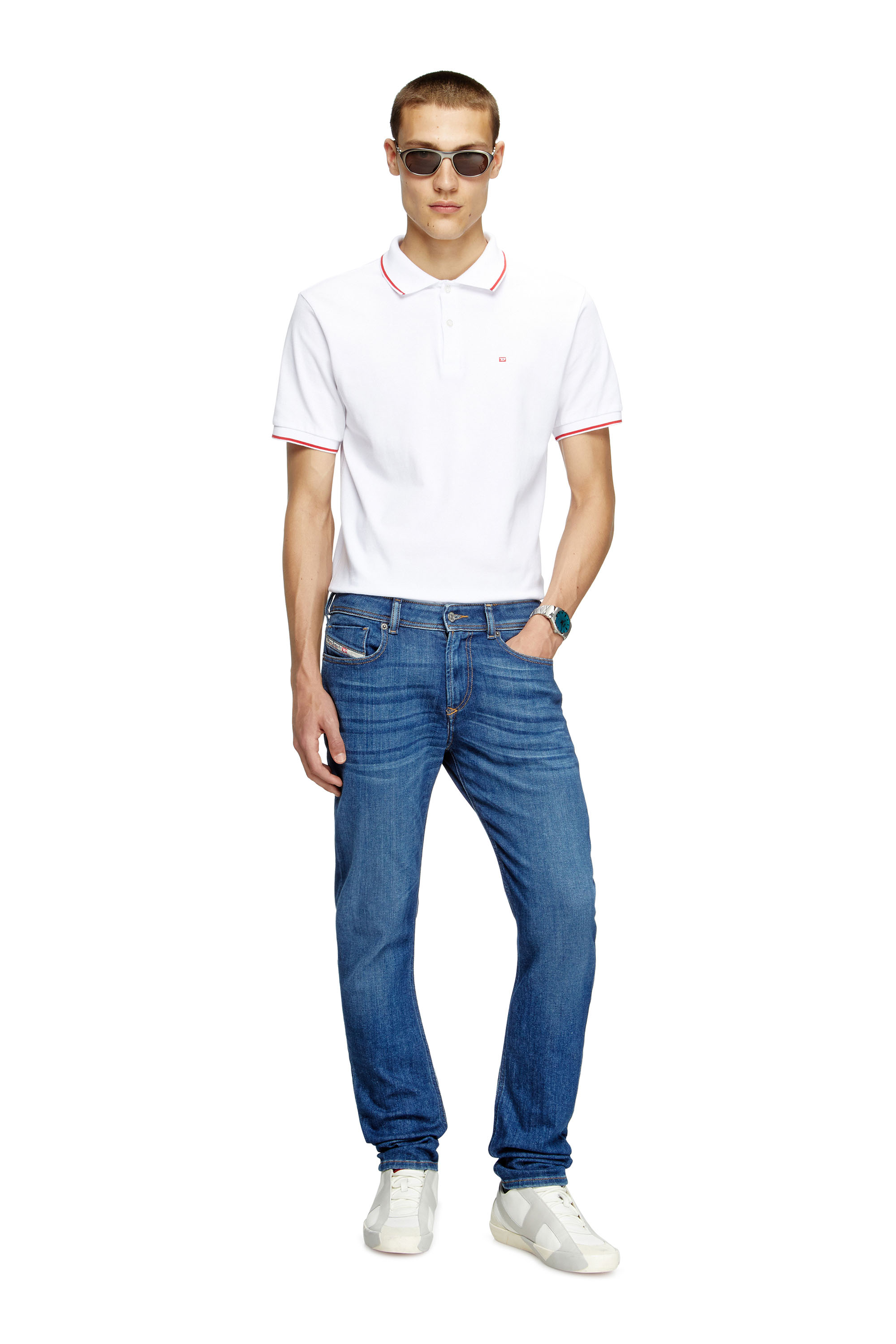 Diesel - Skinny Jeans 1979 Sleenker 09M73 Uomo, Blu medio - Image 1