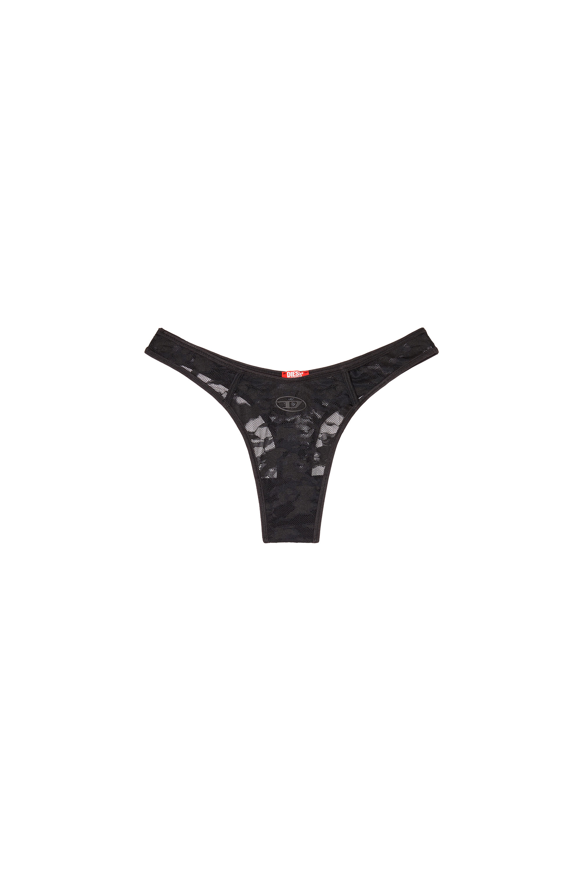 Diesel - MICRO-PUNCHY-UTLT, Perizoma in pizzo di nylon con Oval D Donna in ToBeDefined - 3