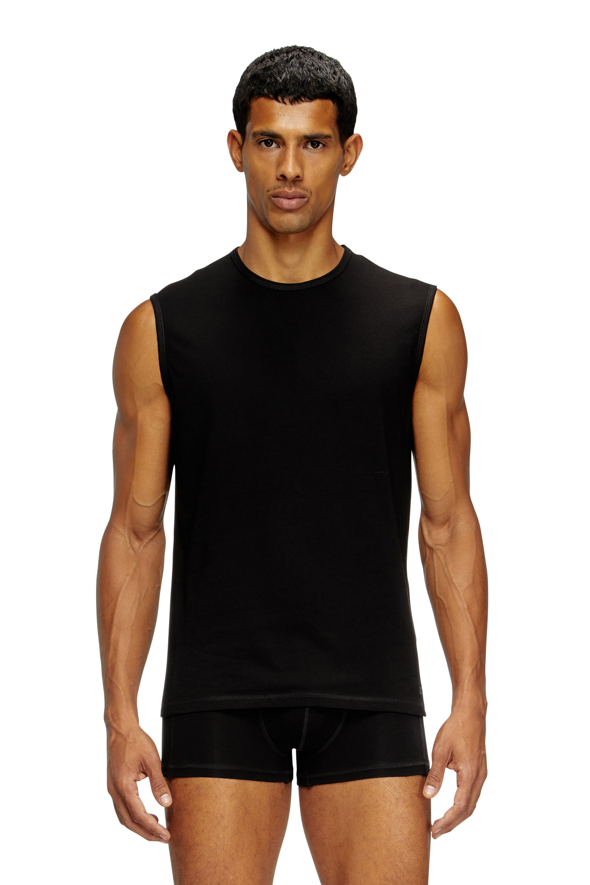 Diesel - TOM-UTLT-2PACK, Set di due canotte Uomo in Nero - 1
