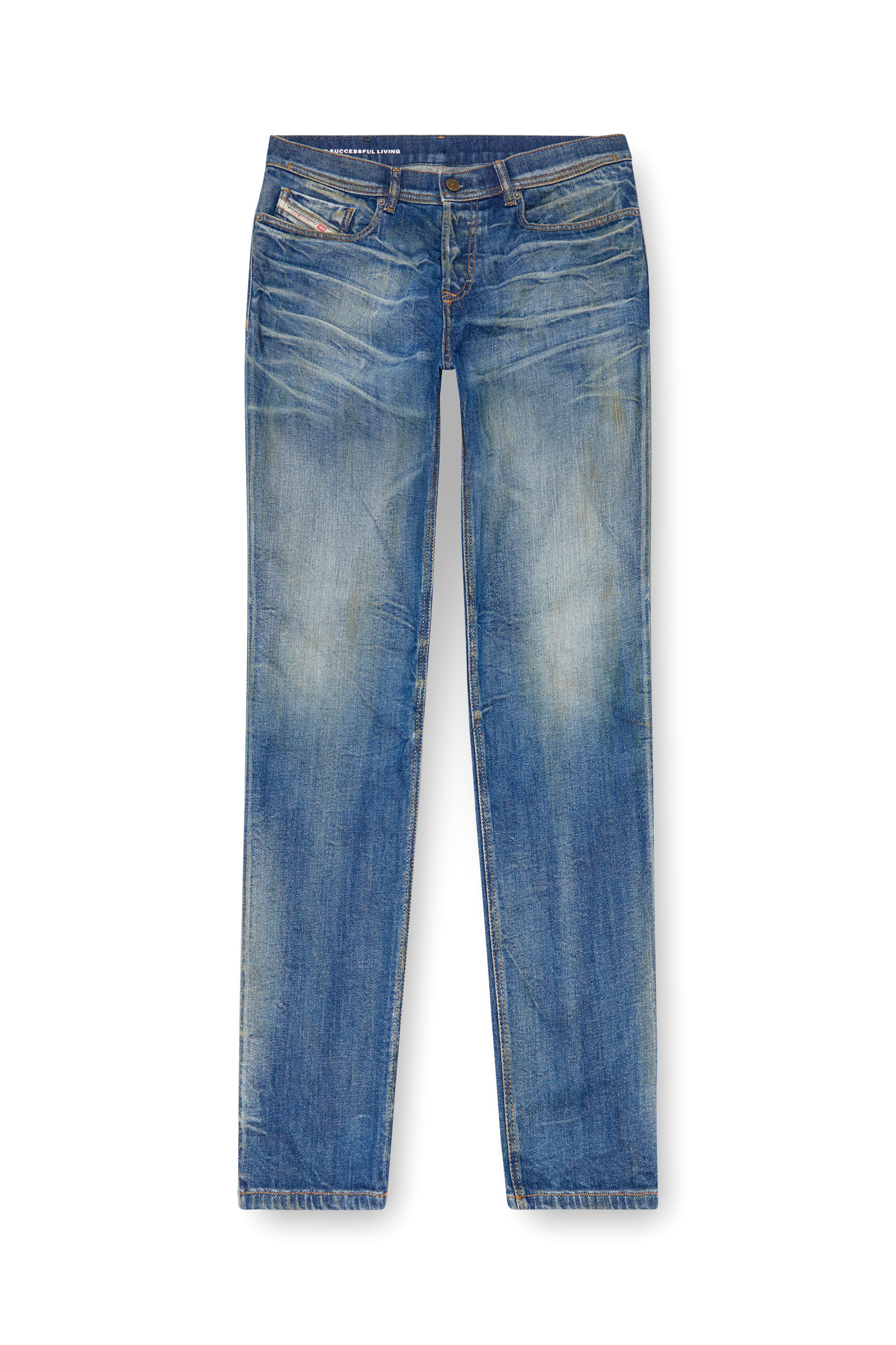 Diesel - Uomo Tapered Jeans 2023 D-Finitive 09J66, Blu medio - Image 3