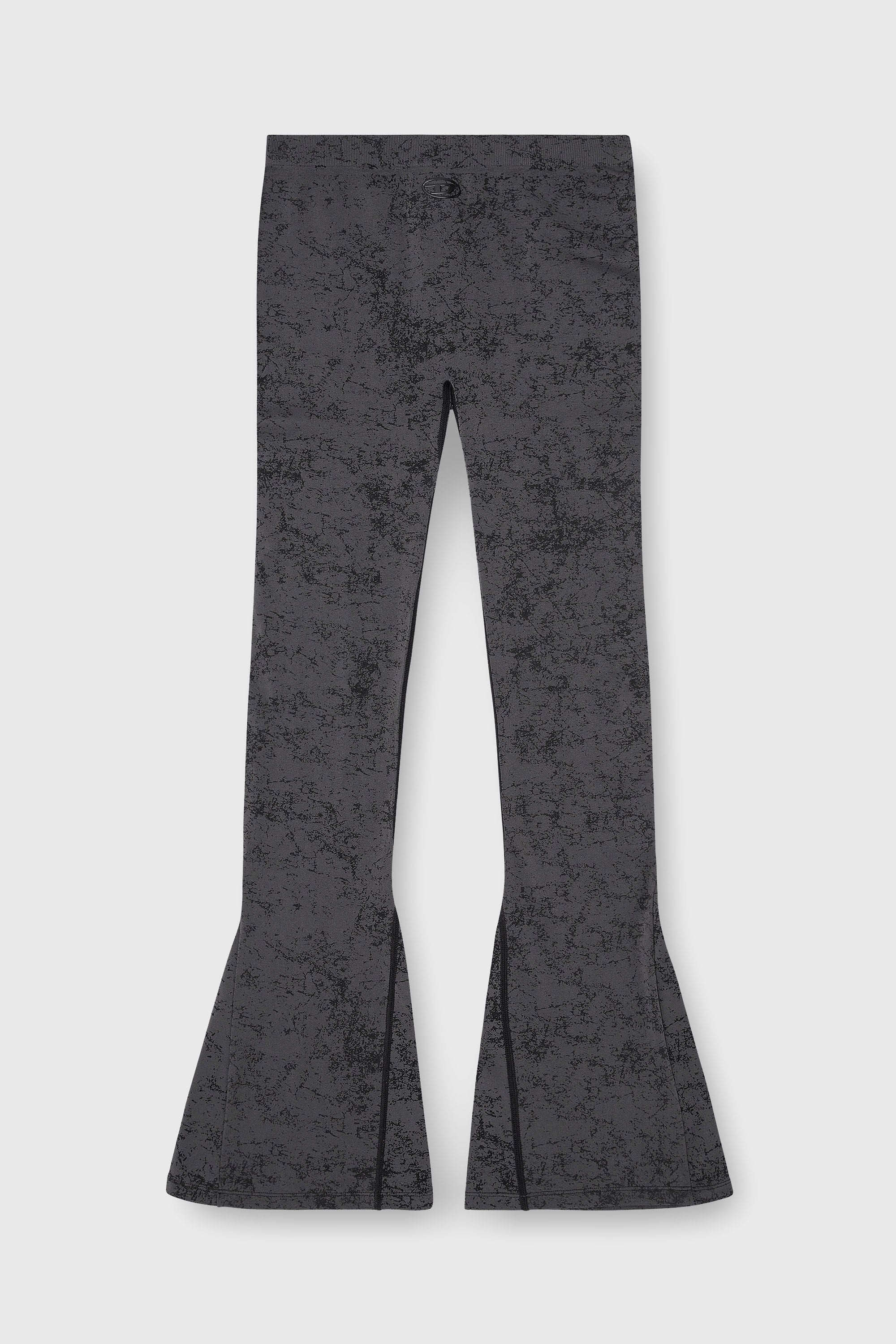 Diesel - CORNELIA-UTLT, Leggings svasati con stampa utilitarian Donna in Grigio - 2