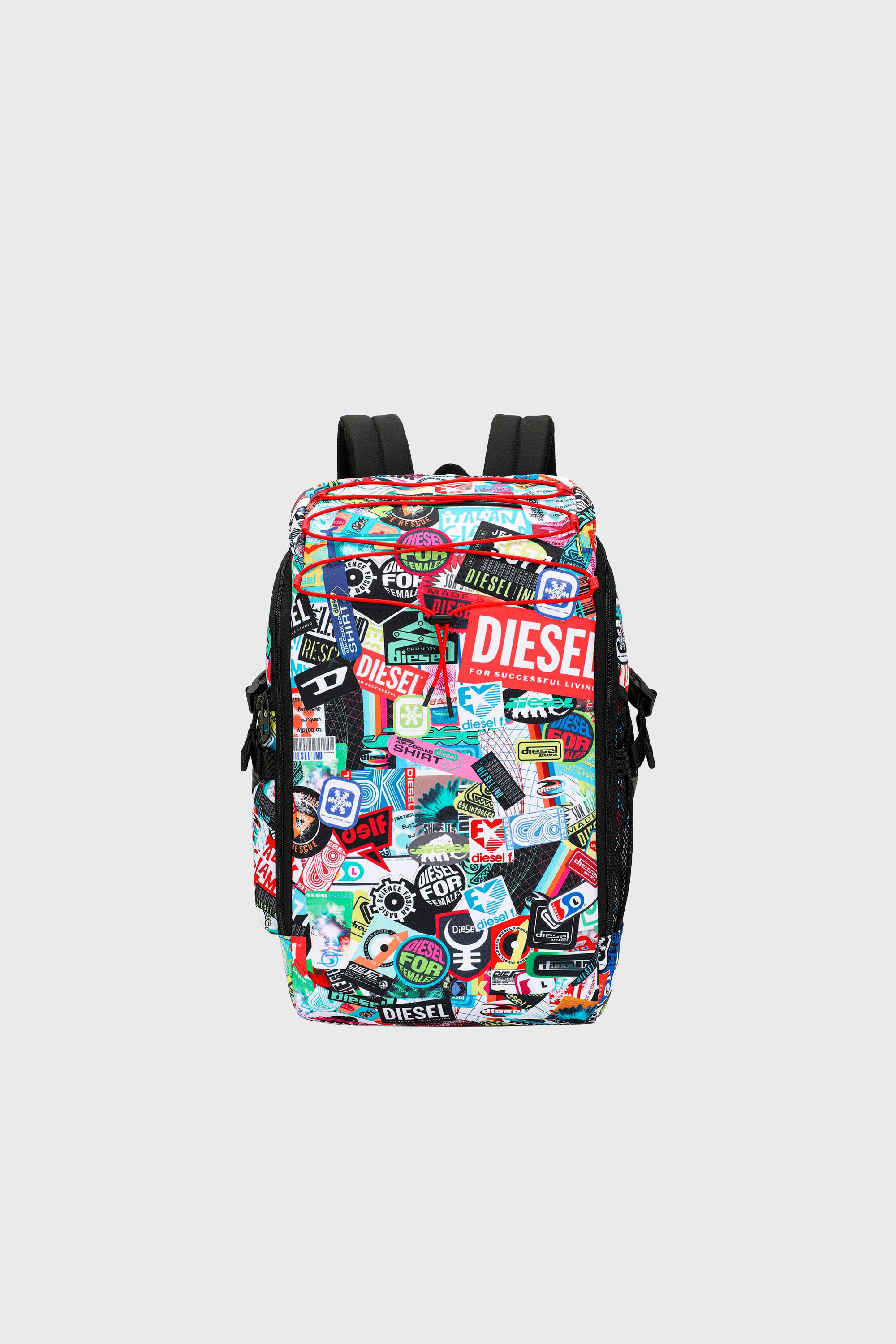 Diesel - DIESEL PC PRINTED BACKPACK-STICKERS- DSB, Zaino multifunzionale con adesivi Unisex in Multicolor - 1