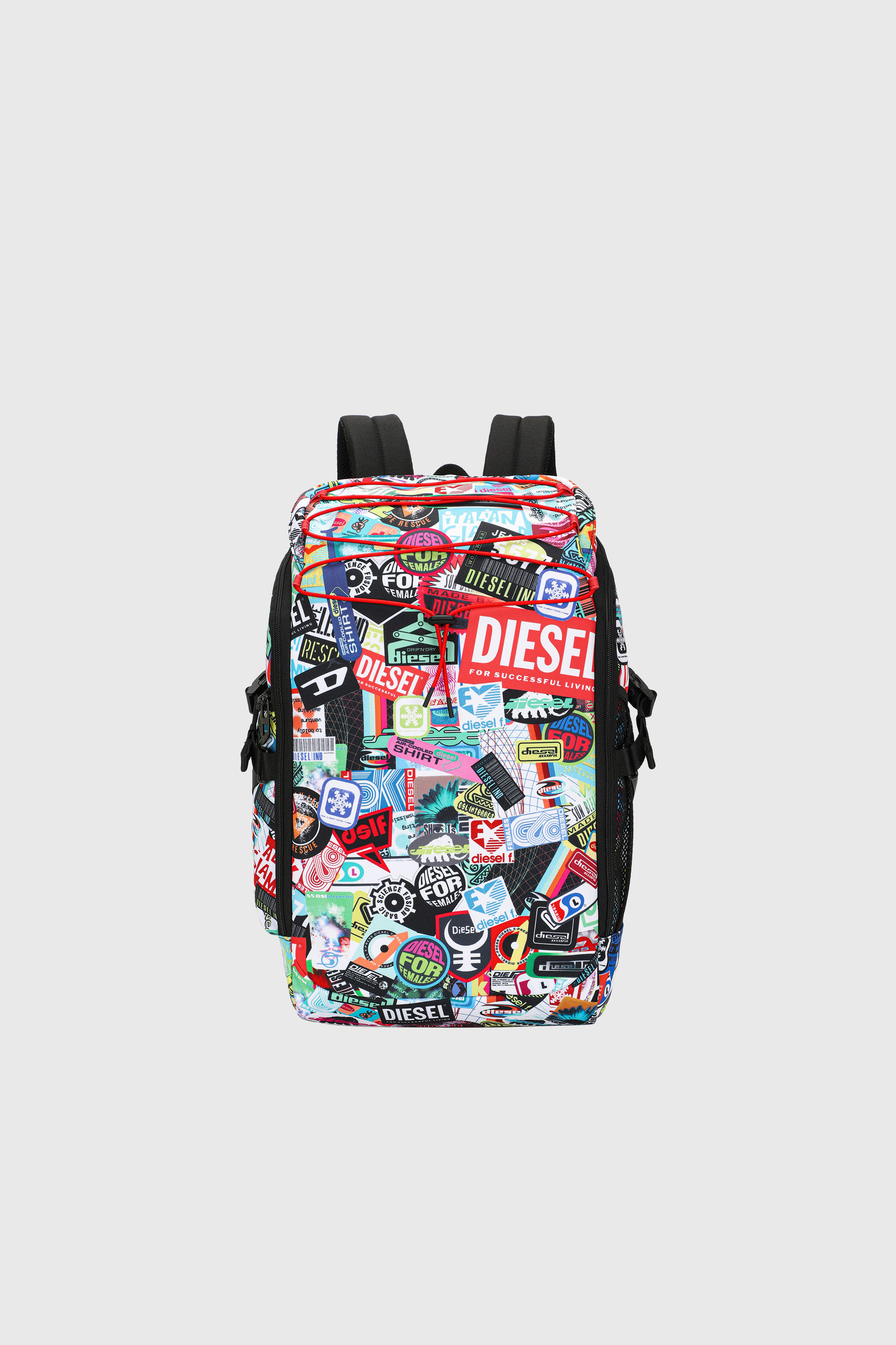 Diesel - DIESEL PC PRINTED BACKPACK-STICKERS- DSB, Zaino multifunzionale con adesivi Unisex in Multicolor - 1