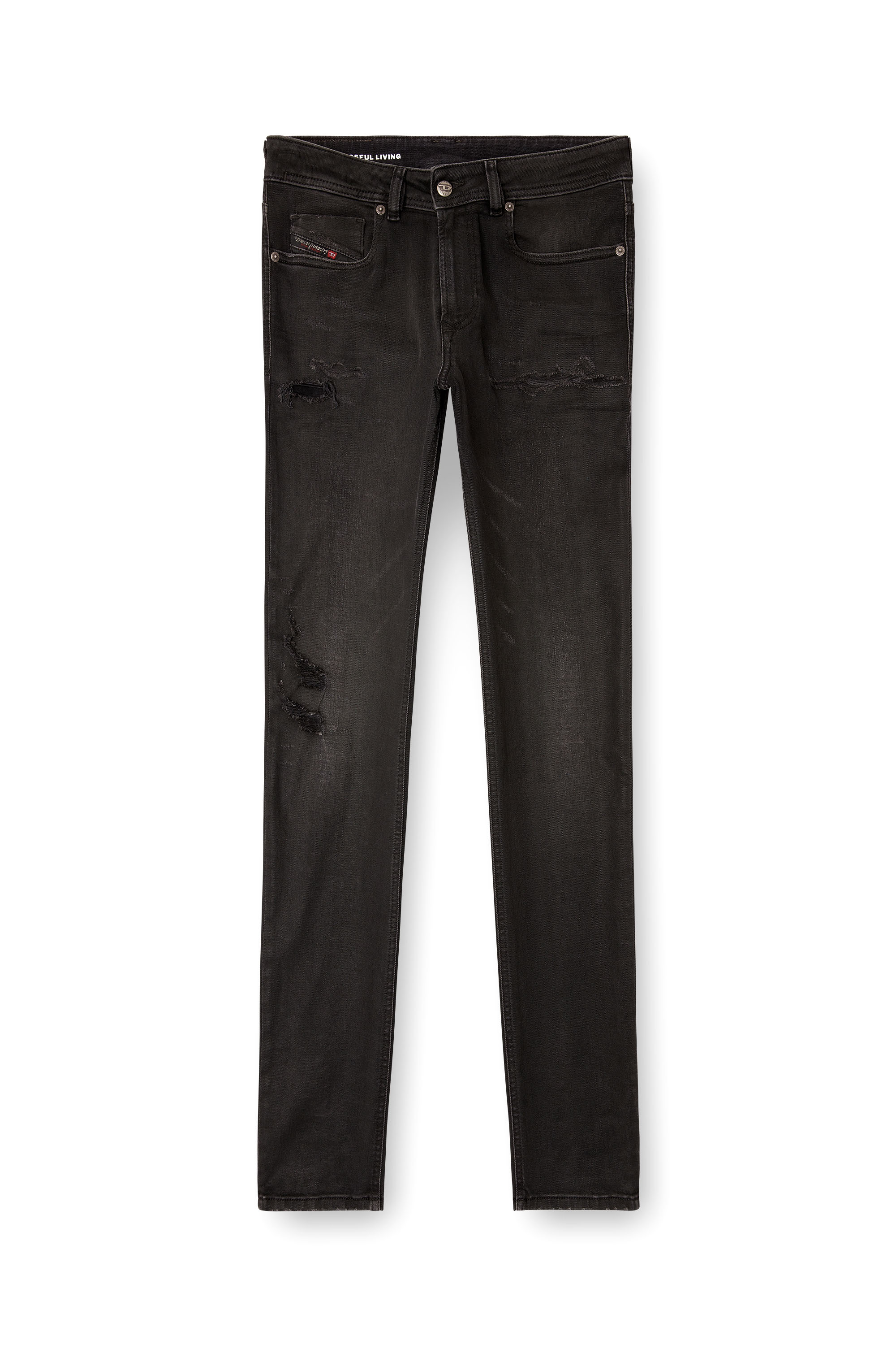 Diesel - Skinny Jeans 1979 Sleenker 068SG Uomo, Nero/Grigio scuro - Image 3