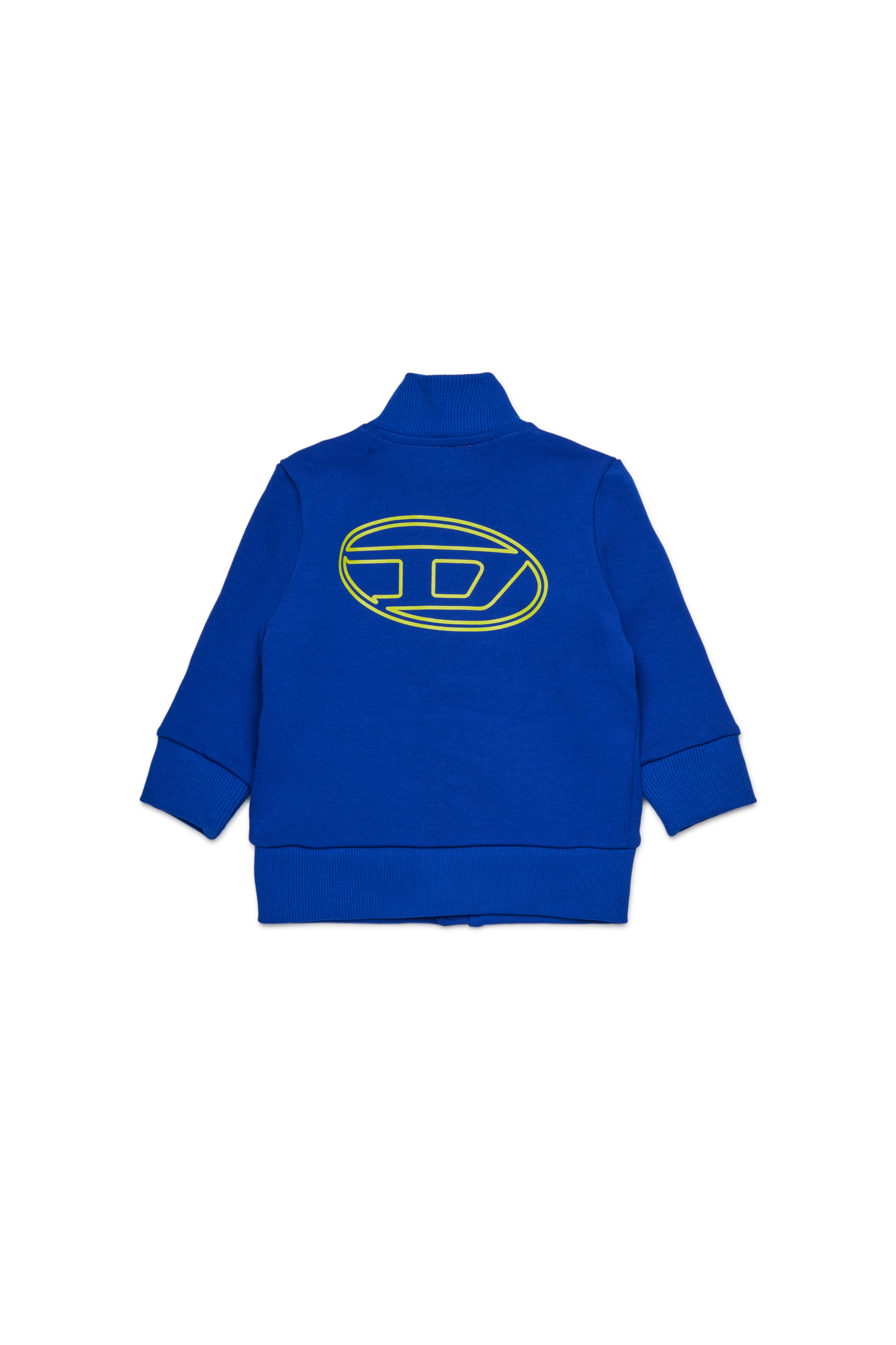 Diesel - SPENCERB, Felpa in cotone con chiusura a zip Unisex in Blu - 2