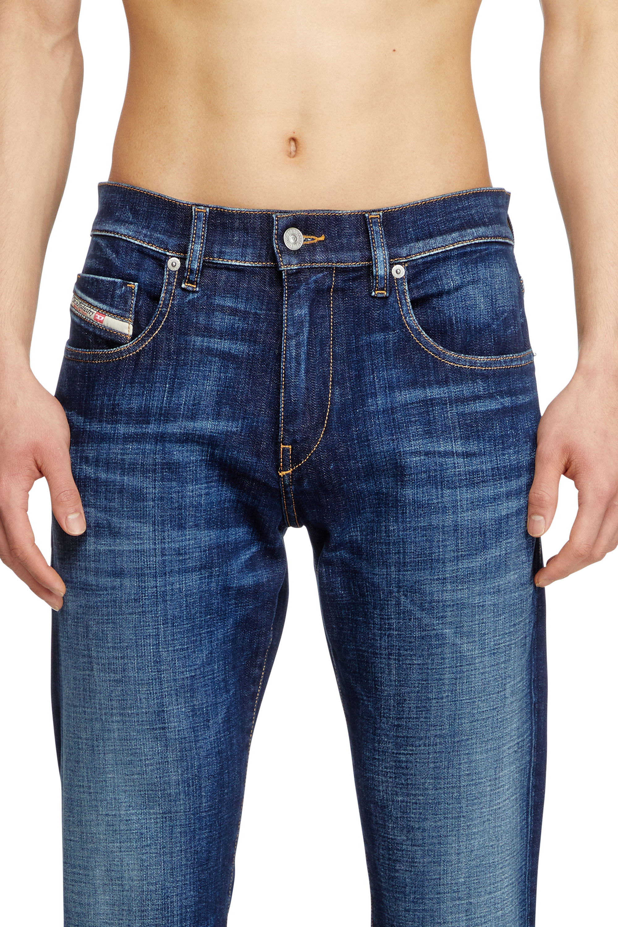 Diesel - Slim Jeans 2019 D-Strukt 09L61 Uomo, Blu medio - Image 4