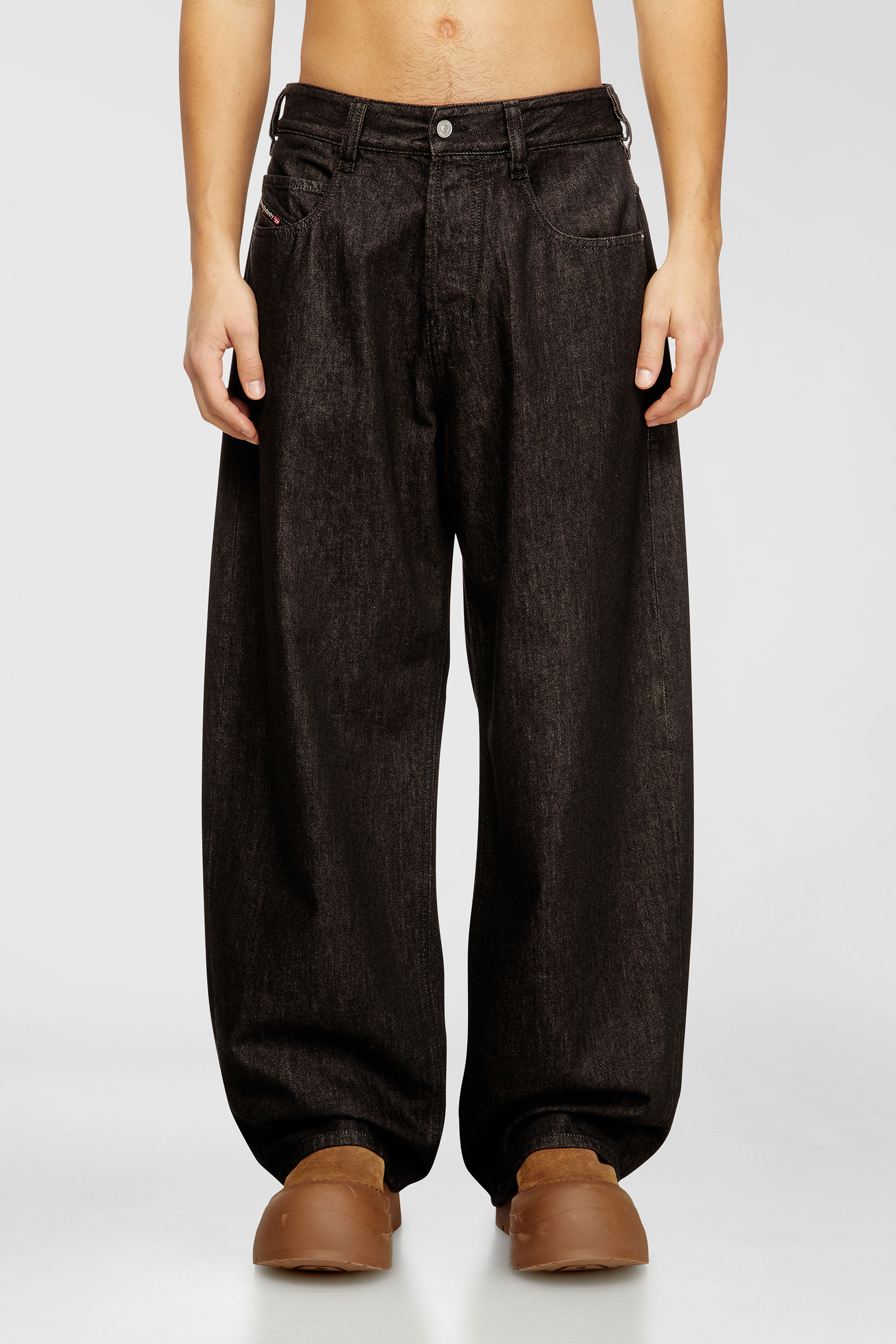 Diesel - Relaxed Jeans 1997 D-Enim-M 09N25 Unisex, Nero/Grigio scuro - Image 1