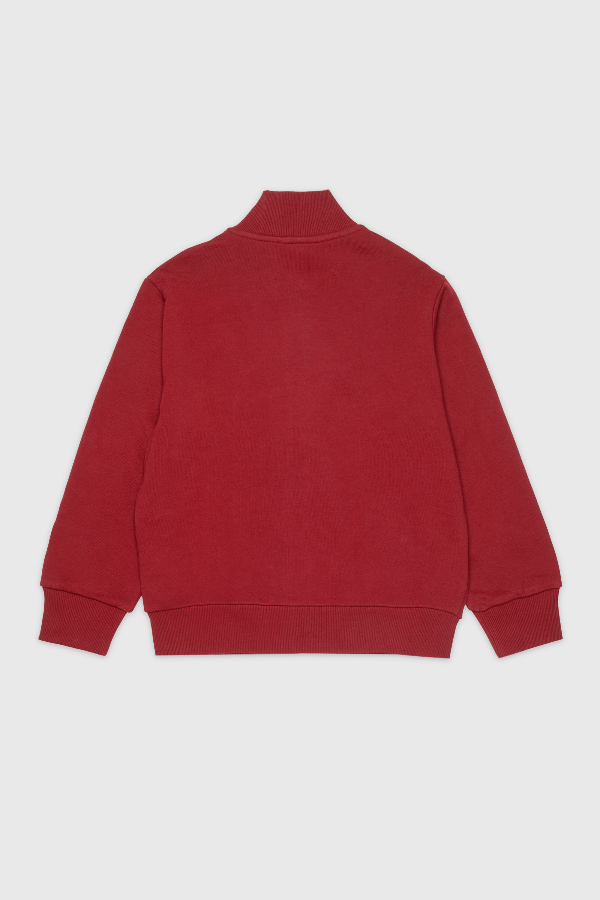 Diesel - SCIRCLEZIP OVER, Felpa in cotone con stampa logo Uomo in Rosso - 2