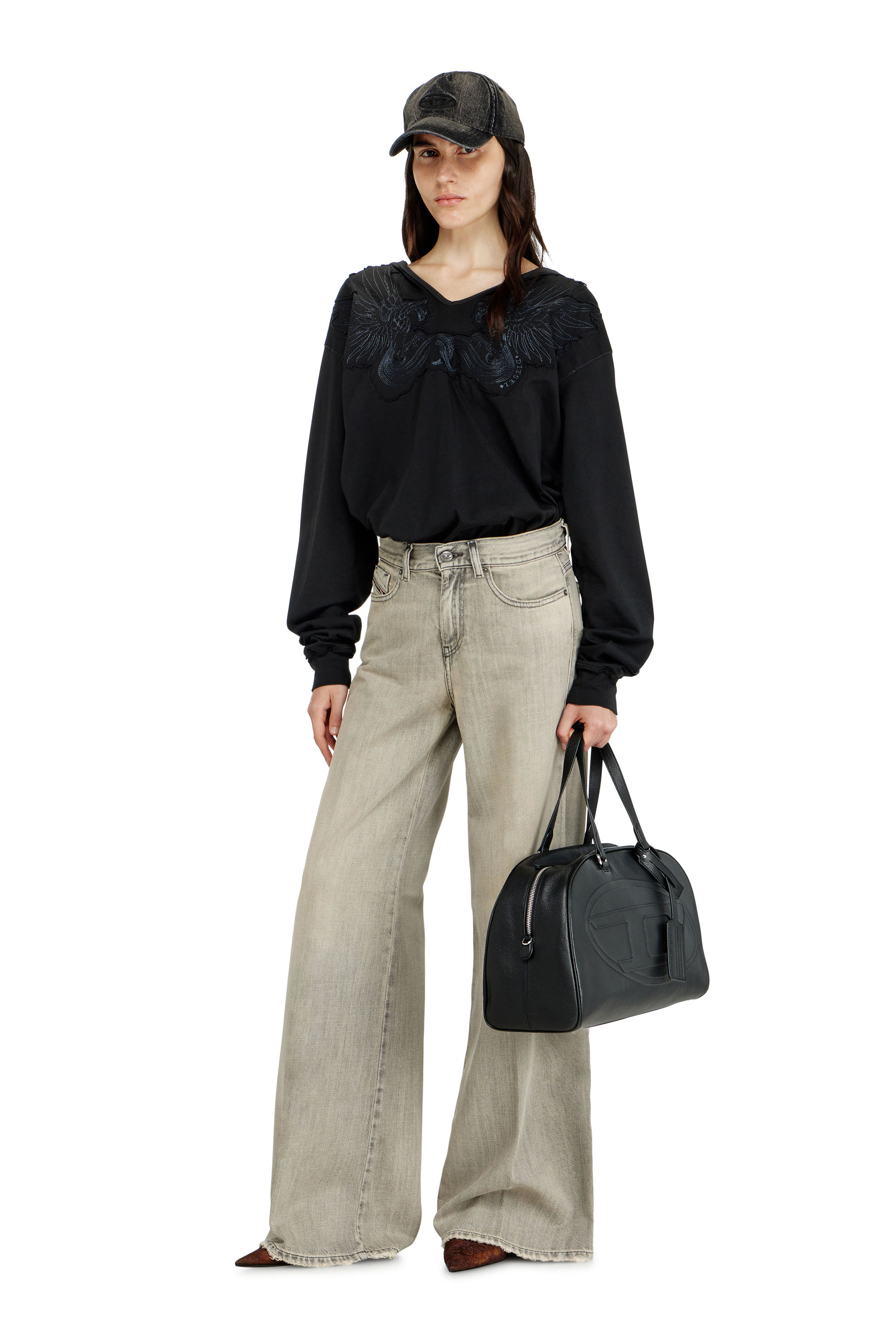 Diesel - Flare Jeans 1978 D-Akemi 068RU Donna, Grigio - Image 2