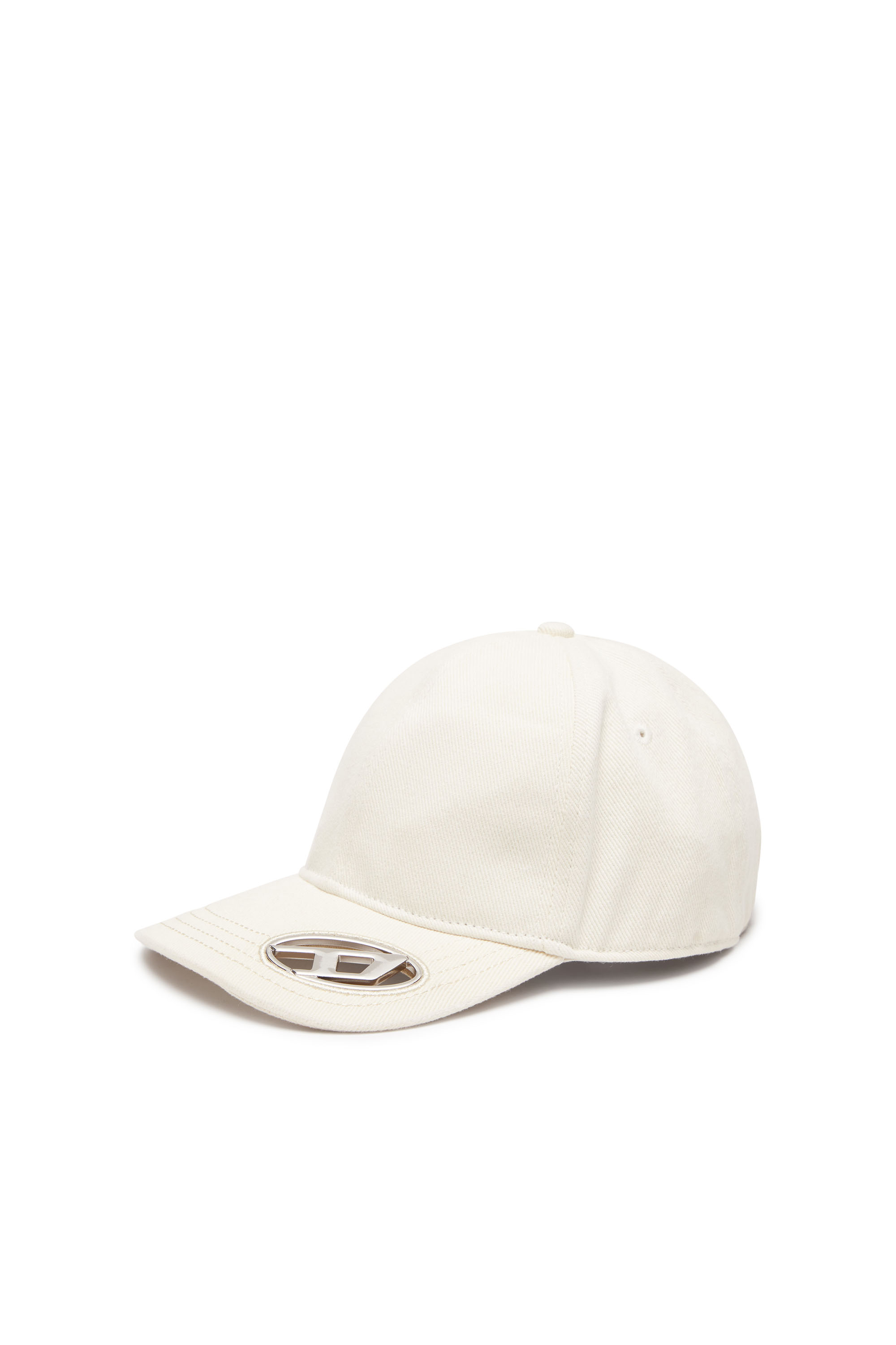 Diesel - C-PLAK, Cappello da baseball con placca oval D Uomo in Bianco - 1