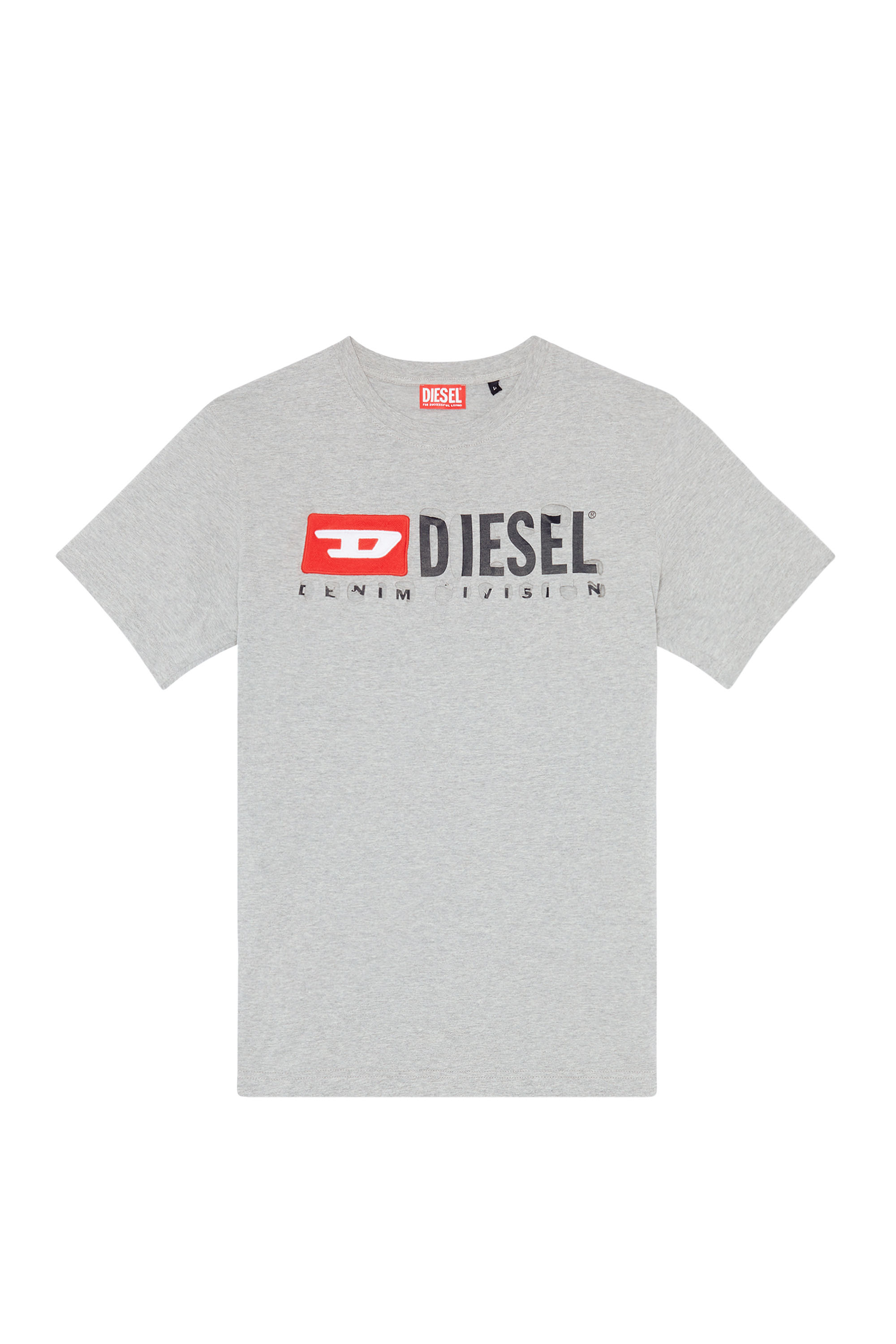 Diesel - T-JUST-DIVSTROYED, Grigio Chiaro - Image 3