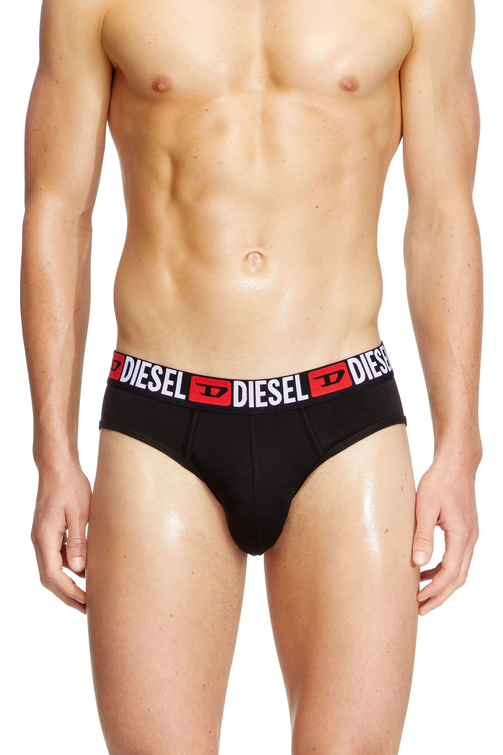 Diesel - UMBR-ANDRETHREEPACK, Set di tre slip a tinta unita Uomo in Nero - 2