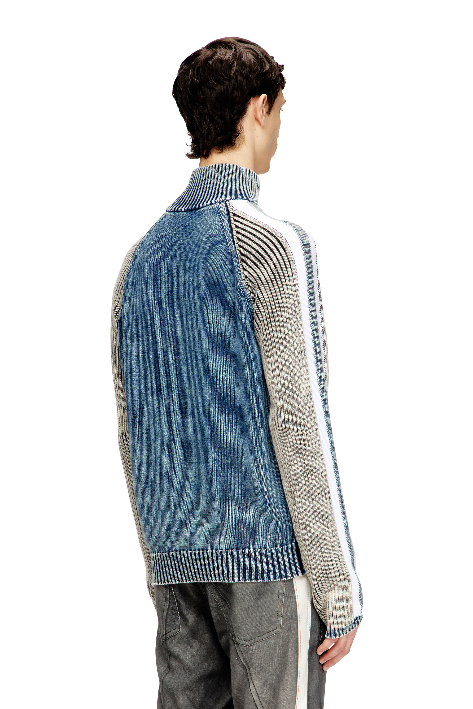 Diesel - K-HERONIMO, Cardigan con zip e bande sportive Uomo in ToBeDefined - 4