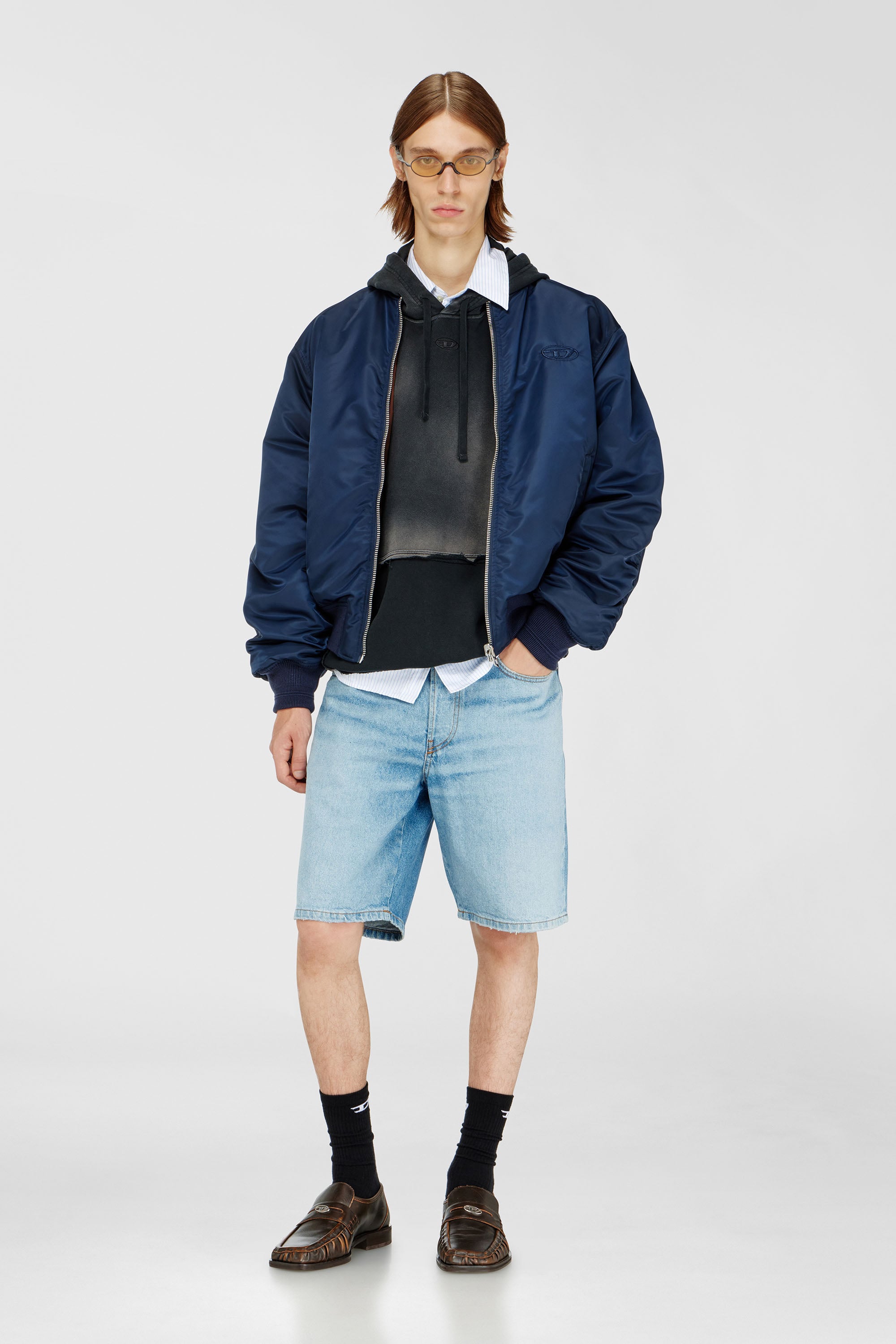 Diesel - REGULAR-SHORT, Shorts in denim Uomo in Blu - 1