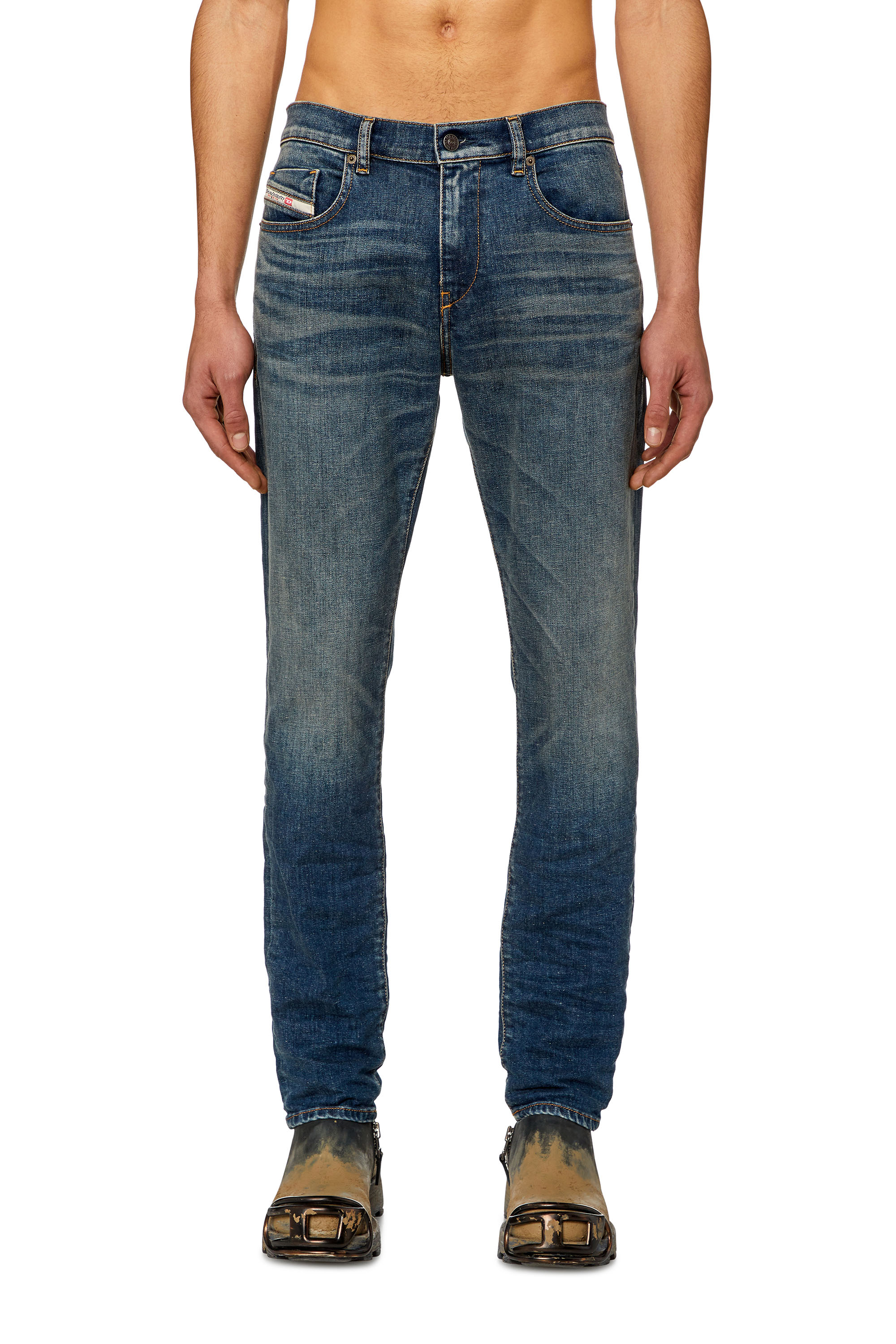 Diesel - Slim Jeans 2019 D-Strukt 09H49, Blu Scuro - Image 1