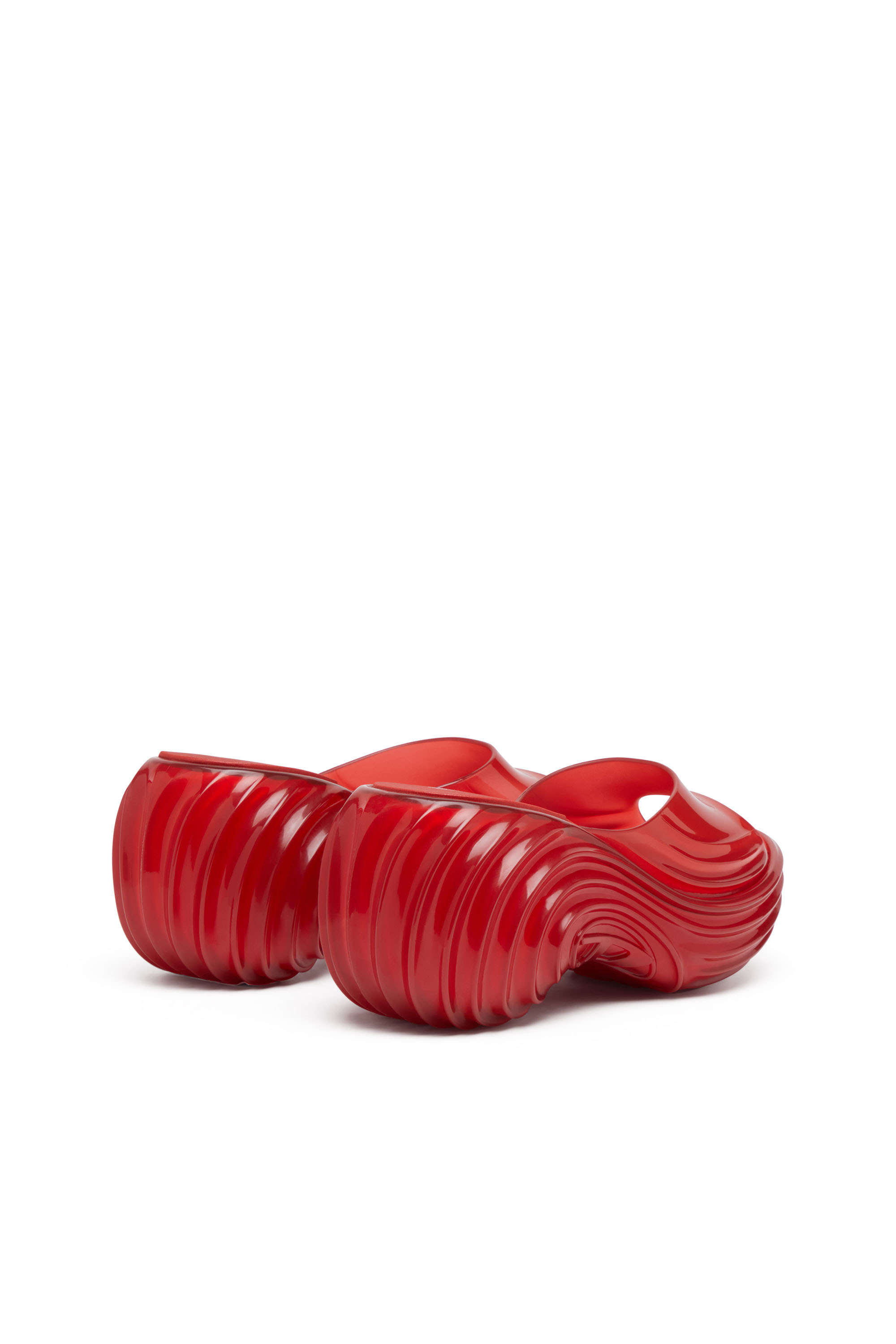 Diesel - MELISSA QUANTUM PLATFORM, Mule platform in Melflex&reg; Donna in Rosso - 3