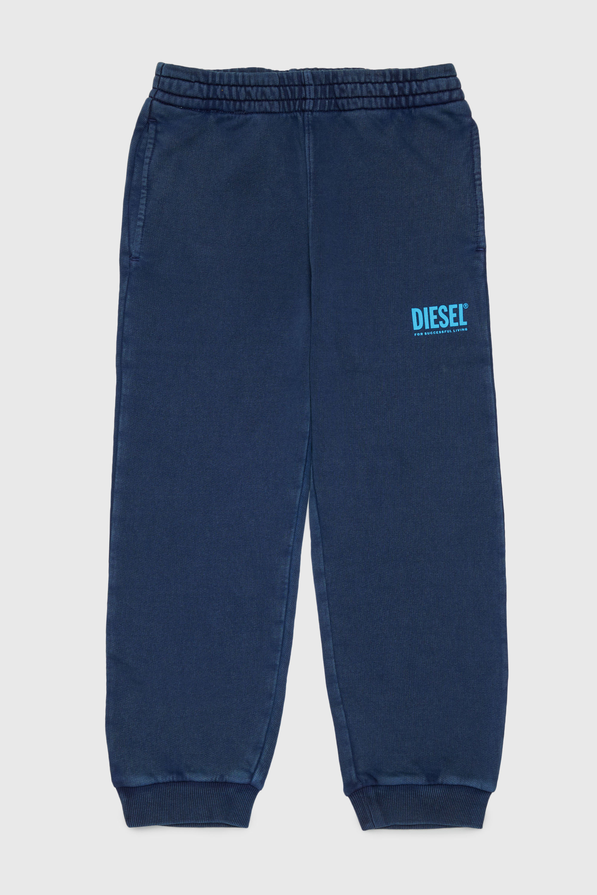 Diesel - PTISEL, Pantaloni in cotone con stampa logo Uomo in Blu - 1
