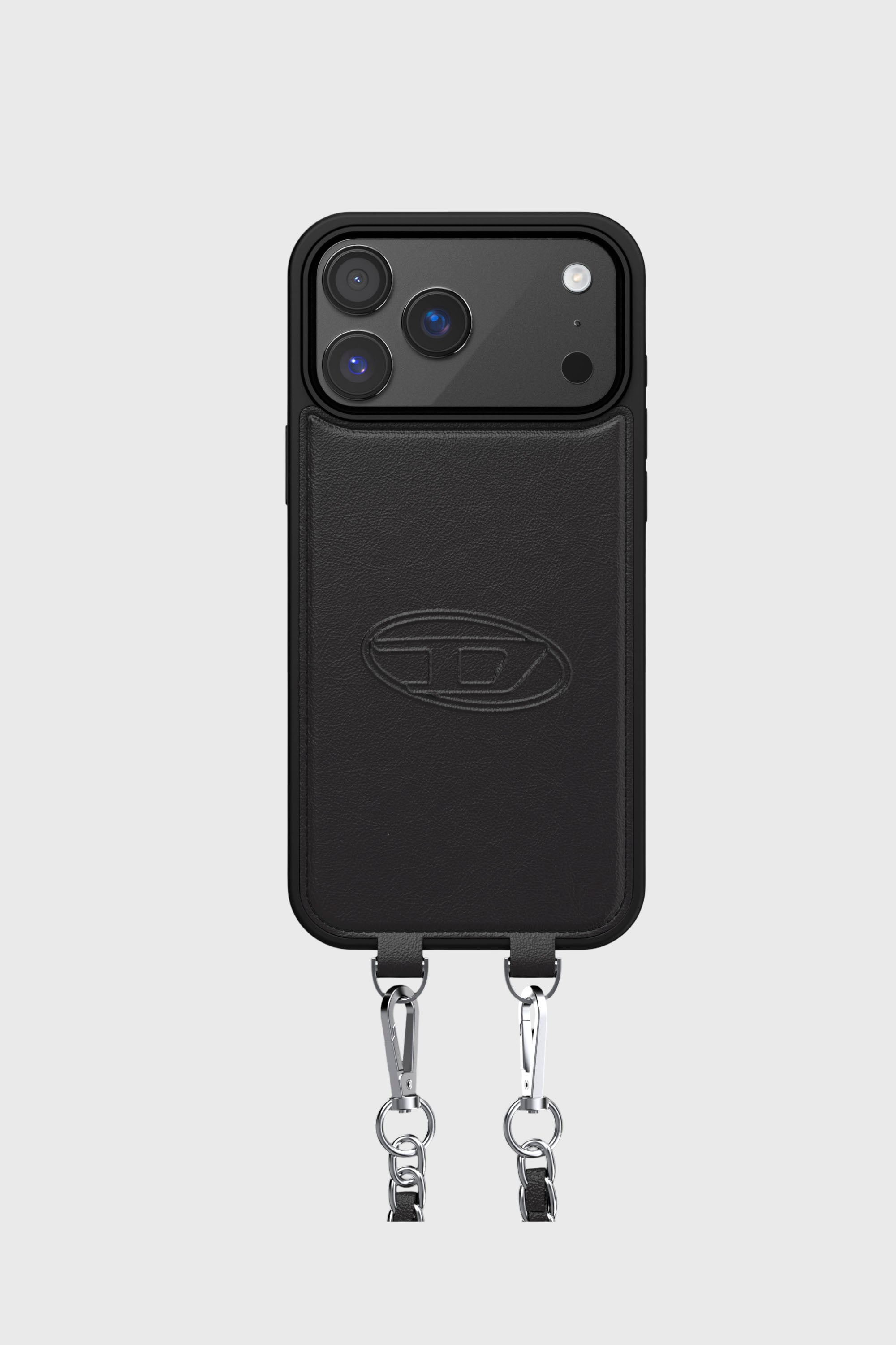 Diesel - 60663 MOULDED CASE, Cover Oval D con cinturino e MagSafe per iPhone 17 Pro Max Unisex in Nero - 2