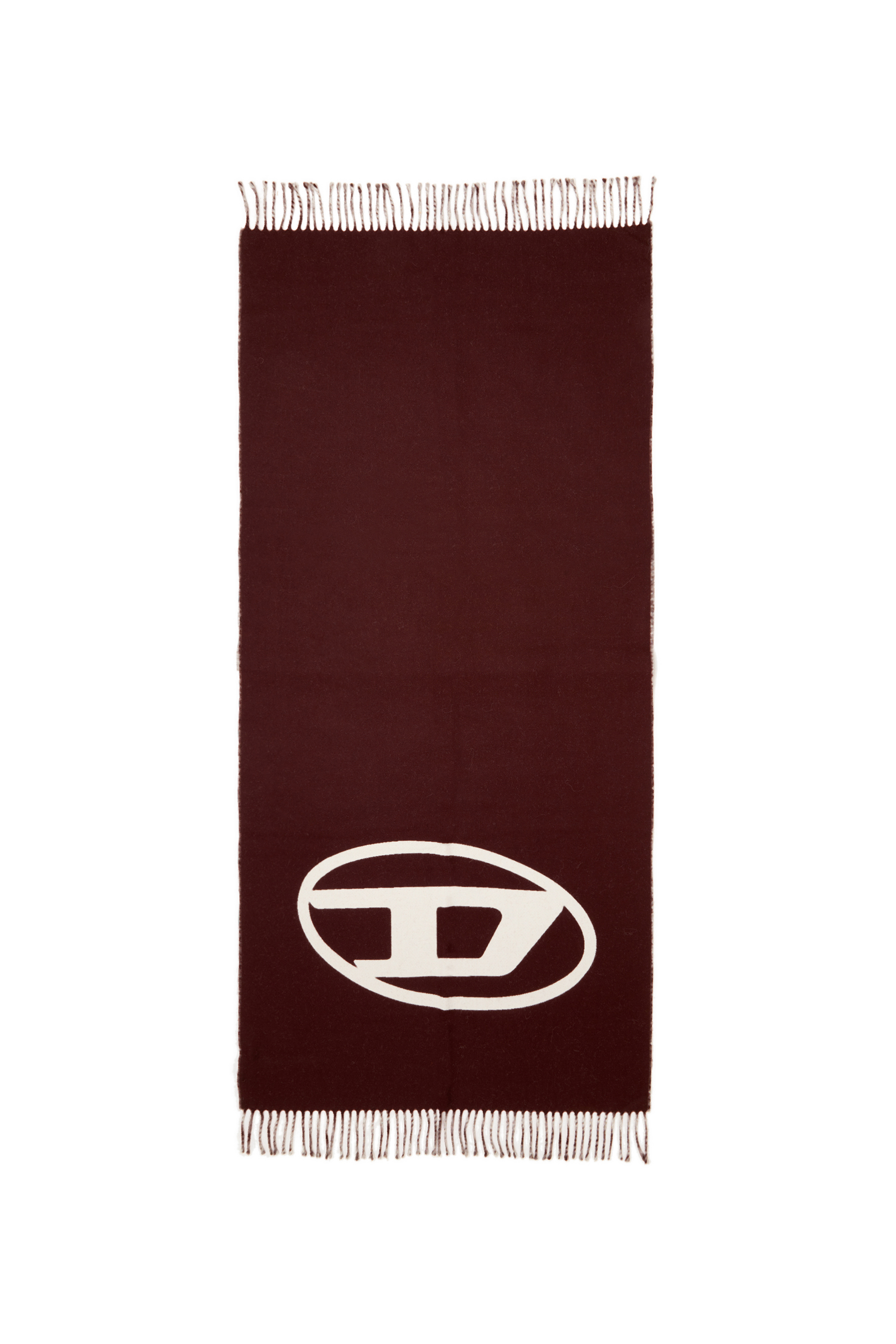 Diesel - S-TEVIE, Sciarpa in lana reversibile bicolore Uomo in Rosso - 2