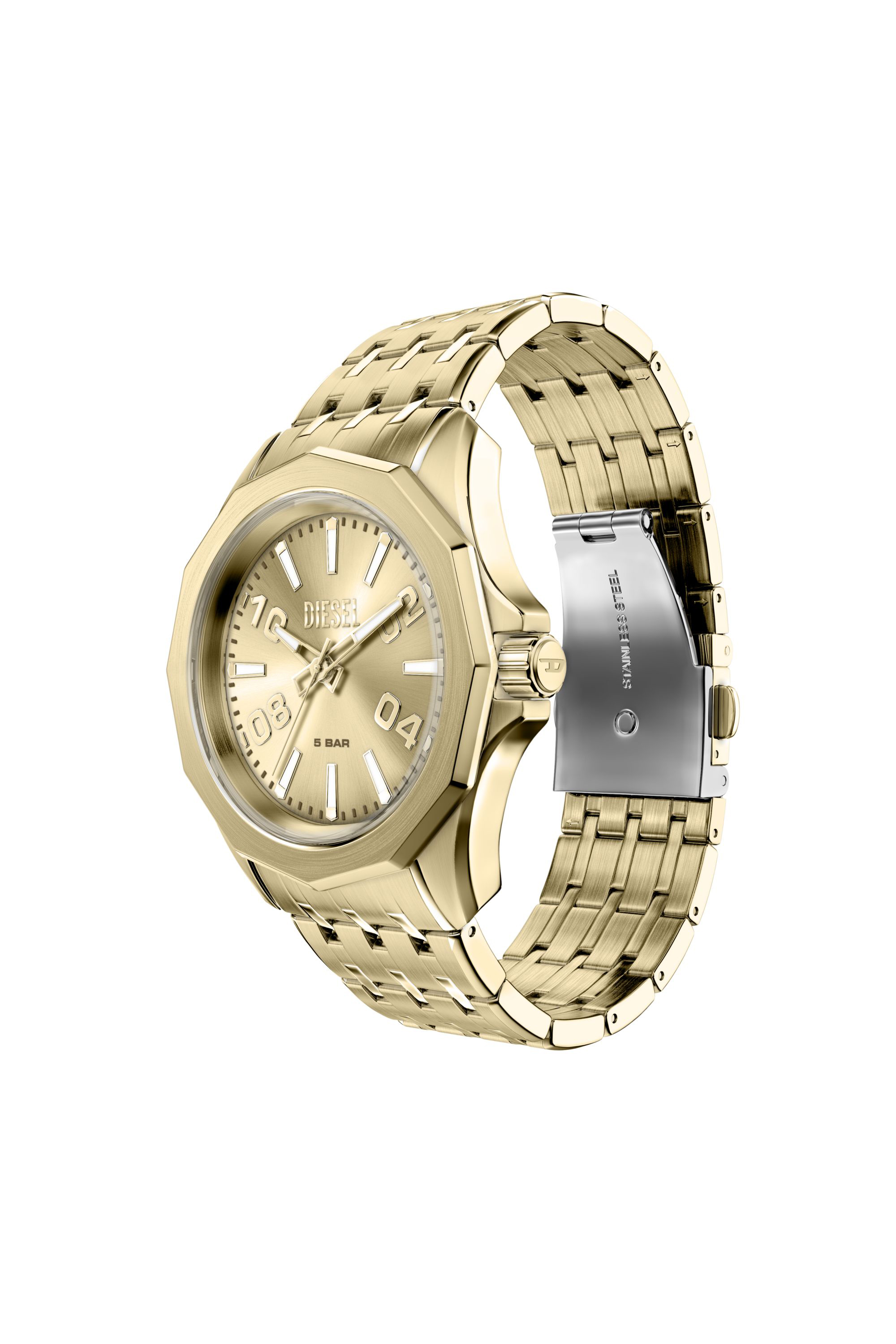 Diesel - DZ2239 WATCH, Orologio Stinger in acciaio color oro Uomo in Oro - 4