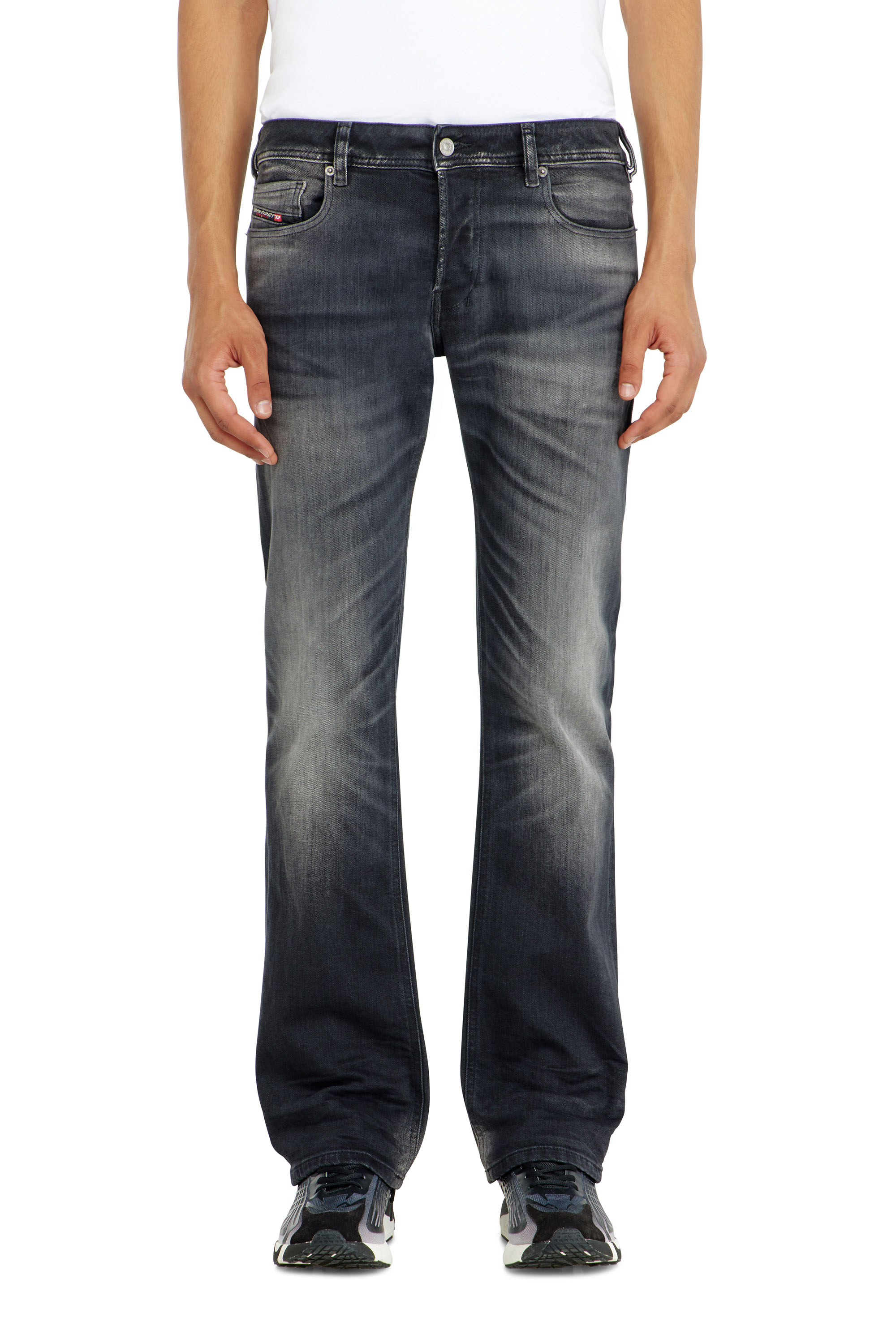 Diesel - Bootcut Jeans 2007 Zatiny 09P38 Uomo, Nero/Grigio scuro - Image 4