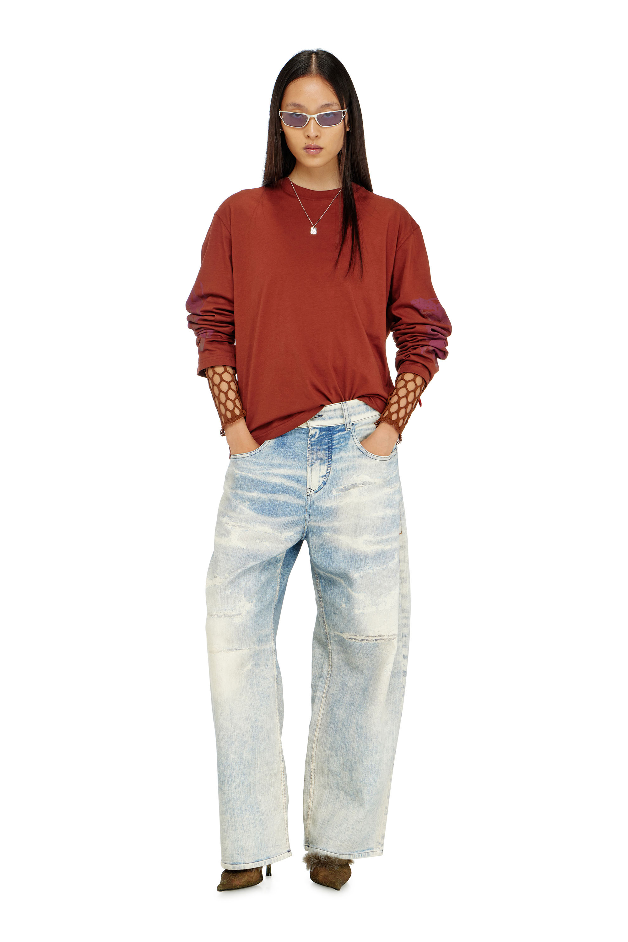 Diesel - Relaxed 2097 D-Enim-M Joggjeans&reg; 068XM Unisex, Blu Chiaro - Image 2