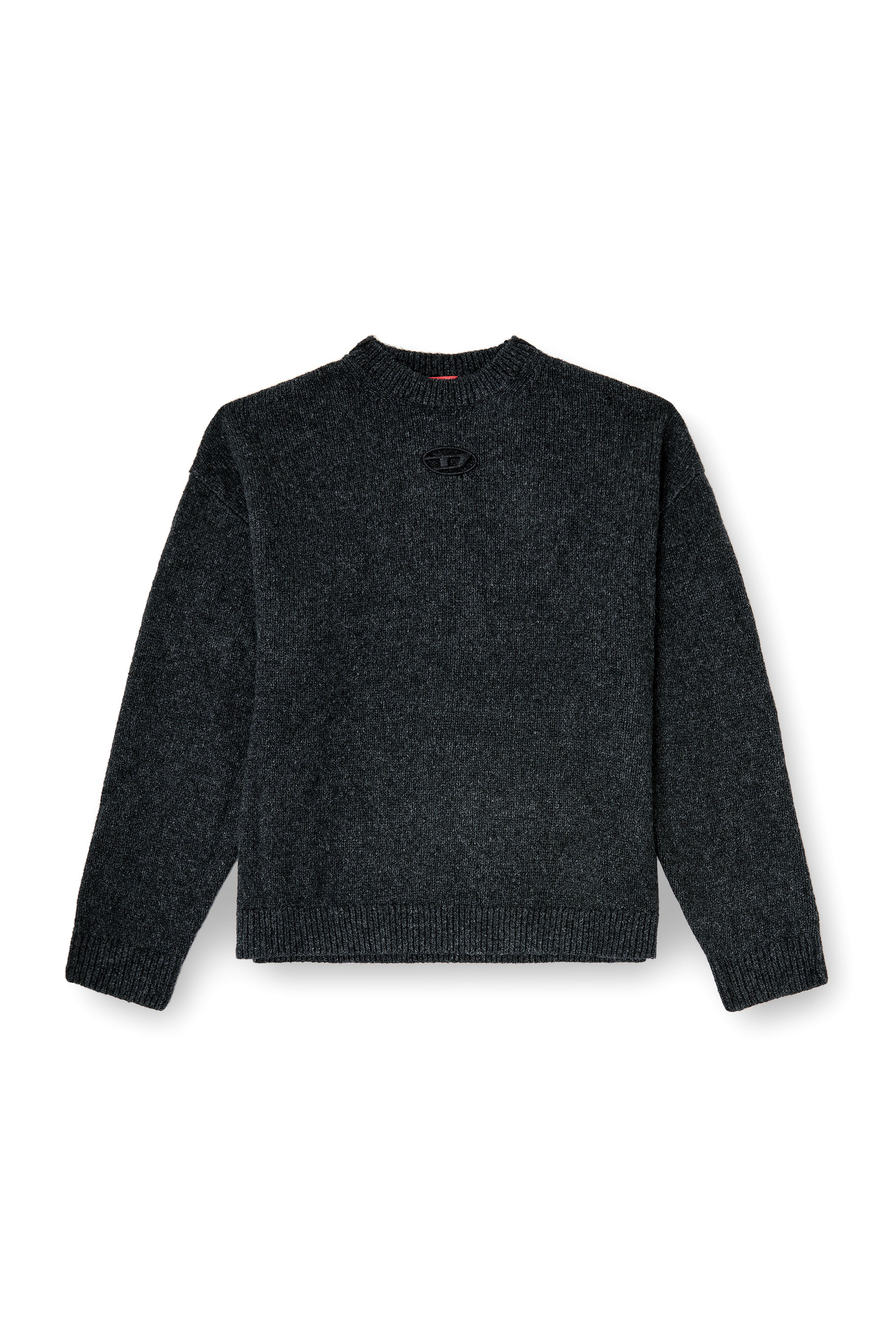 Diesel - K-AREESO, Maglia in misto lana e alpaca Uomo in Nero - 3