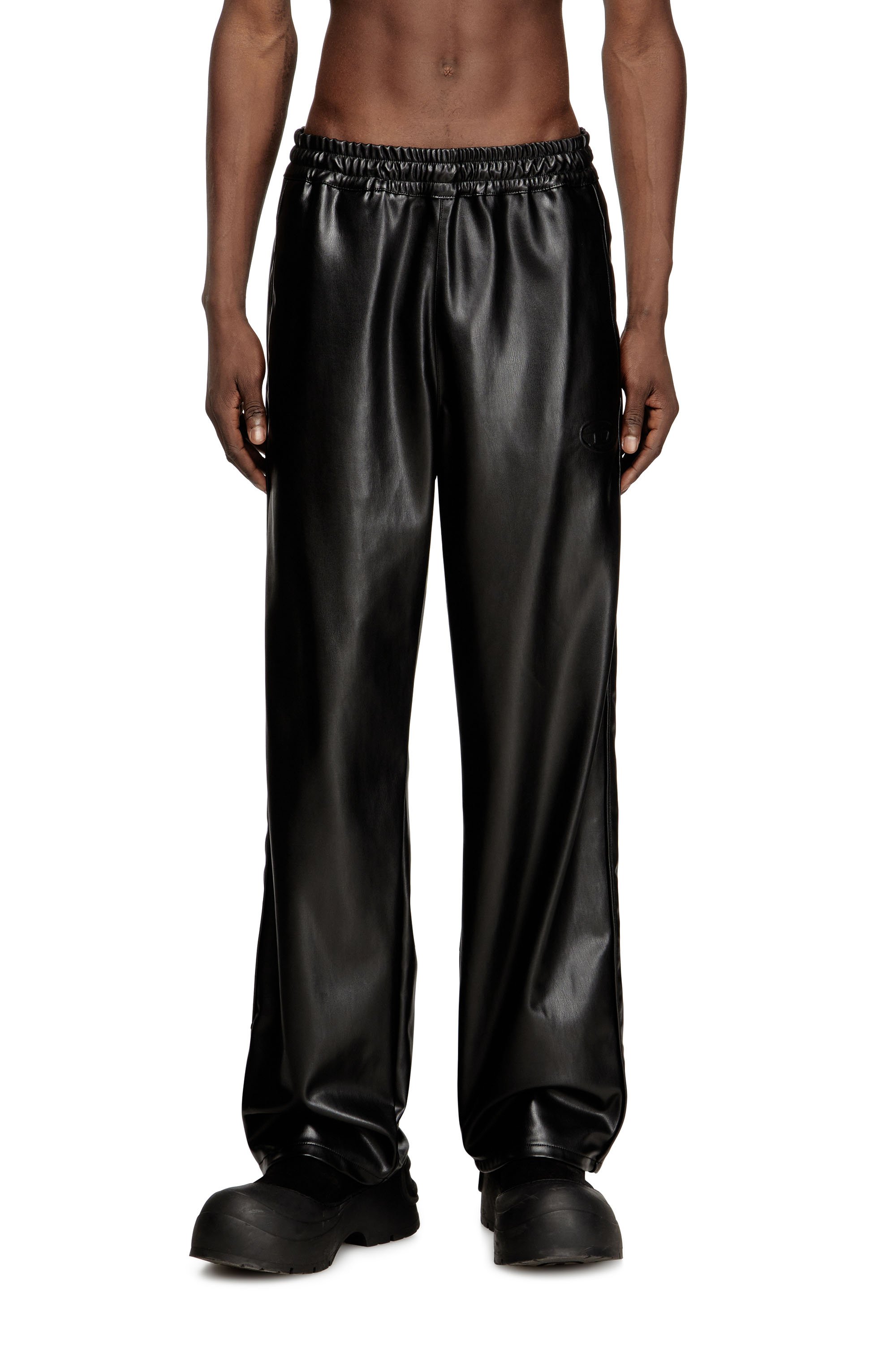 Diesel - P-ARTEN-PIPING-PGBX, Pantaloni tuta in tessuto coated Uomo in ToBeDefined - 1