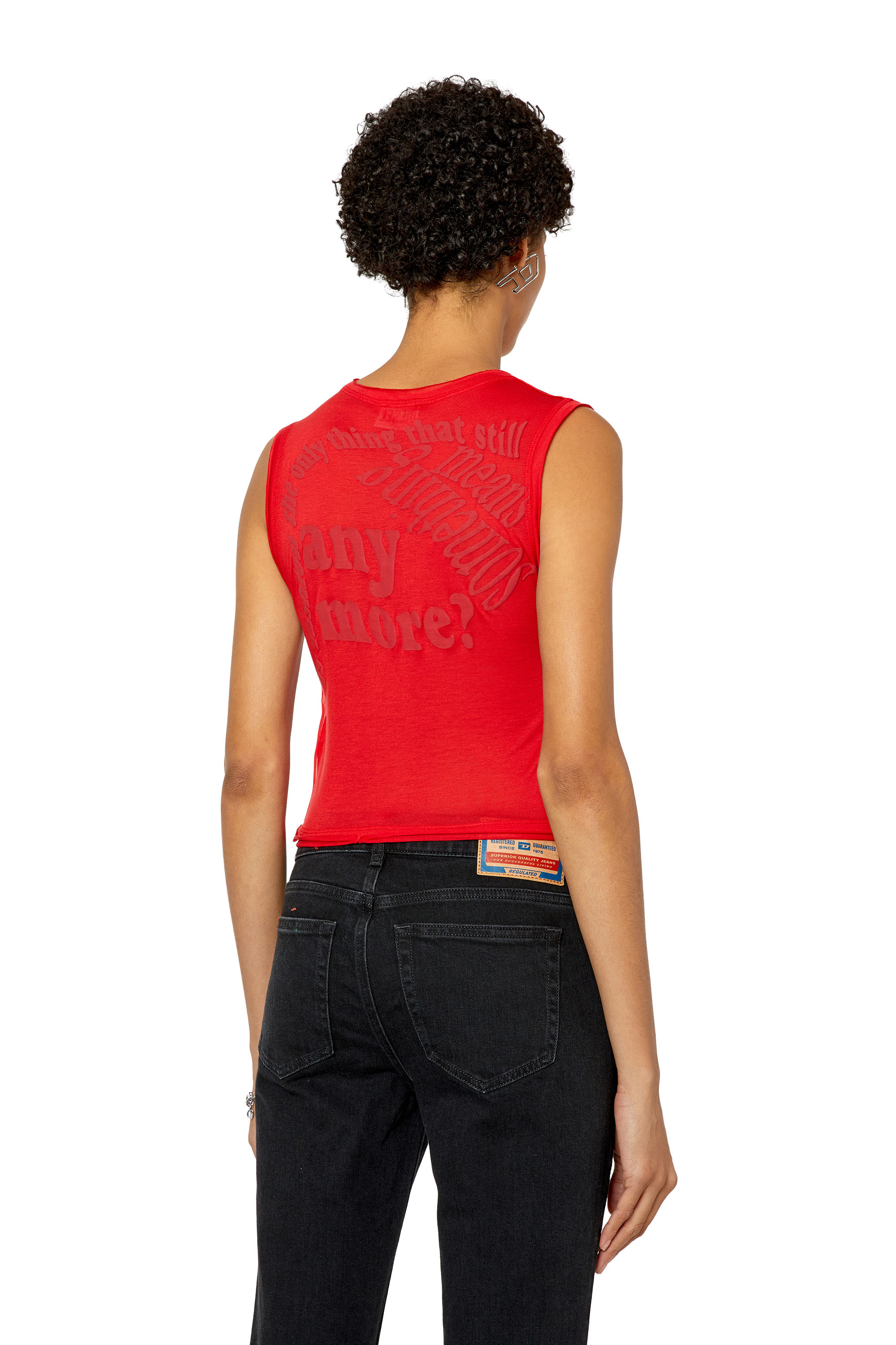 Tribal T-Shirts - Maglietta Donna Aderente In Cotone, Serigrafata, Nero, Taglia 42