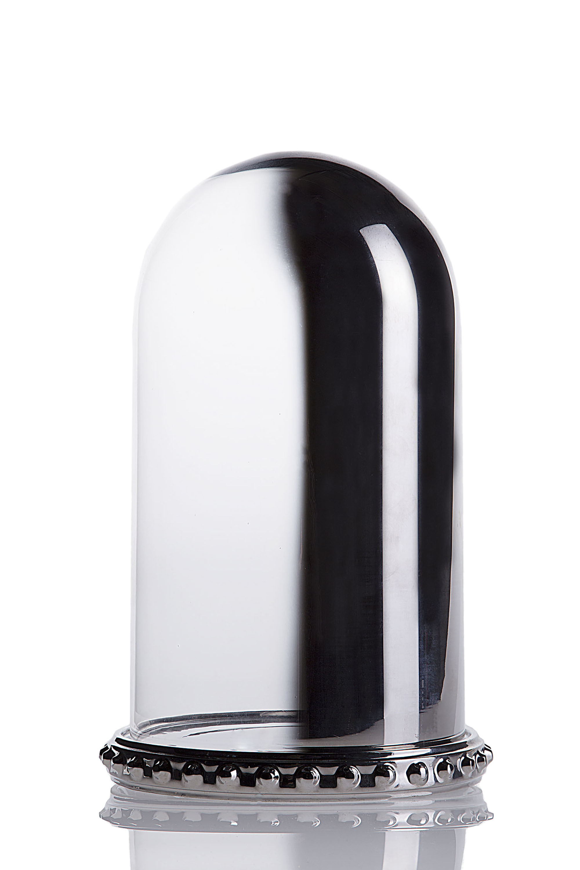 Diesel - 10942 GHOST SHELL, Piatto in porcellana piccolo con cupola in vetro Unisex in Argento - 1