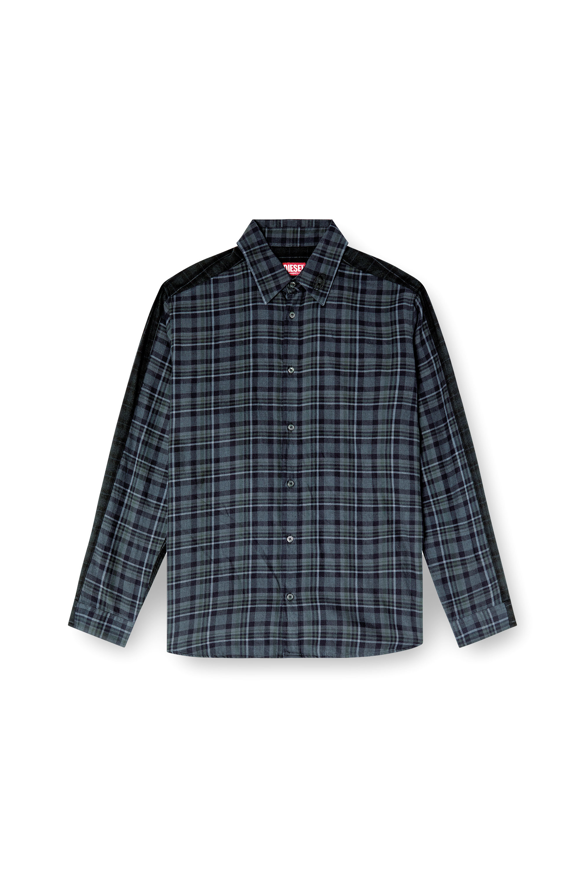 Diesel - S-SIMPLY-CHECK, Camicia in flanella con doppio check Uomo in Multicolor - 3