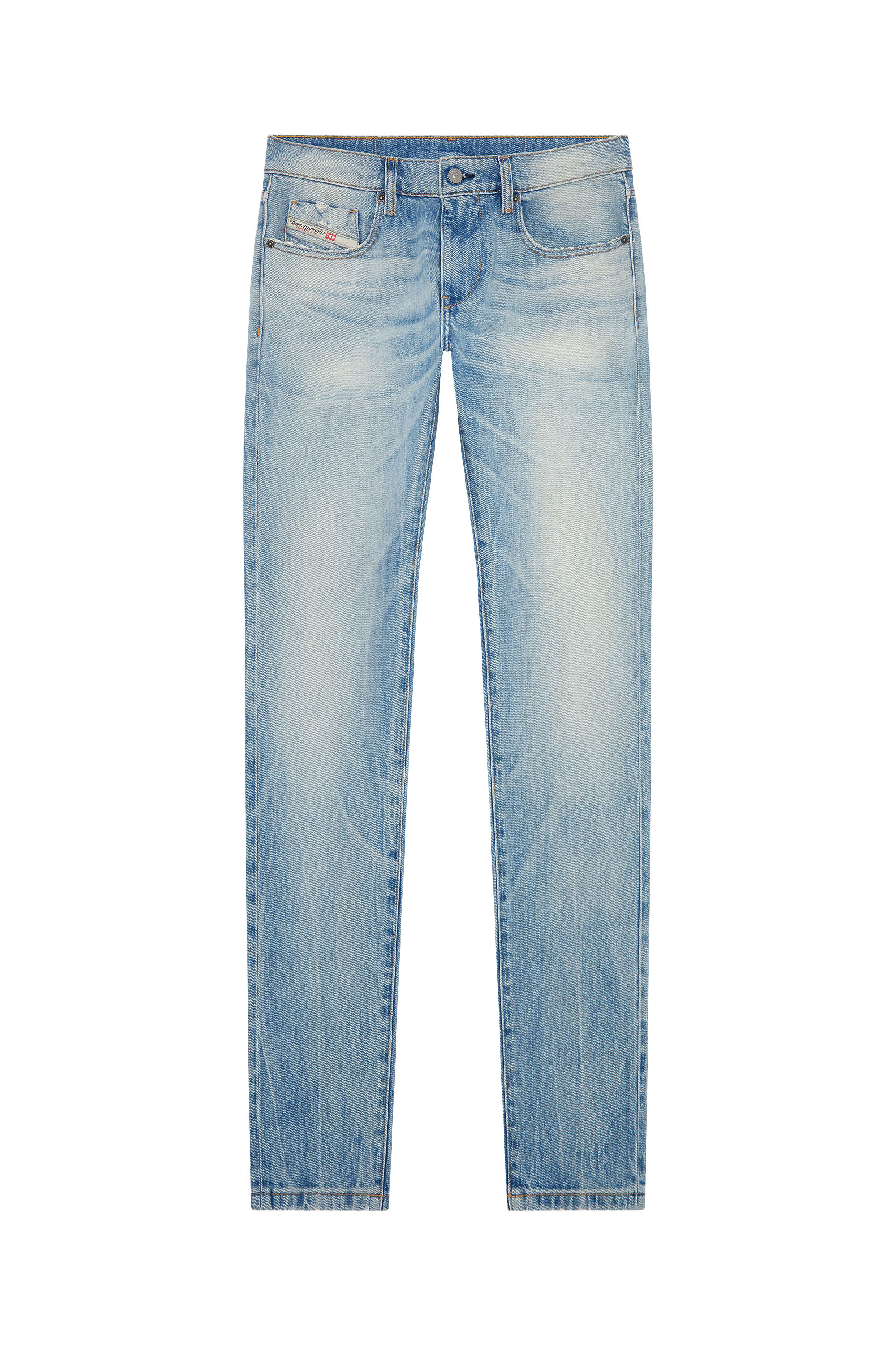 Diesel - Slim Jeans 2019 D-Strukt 0DQAB, Blu Chiaro - Image 5