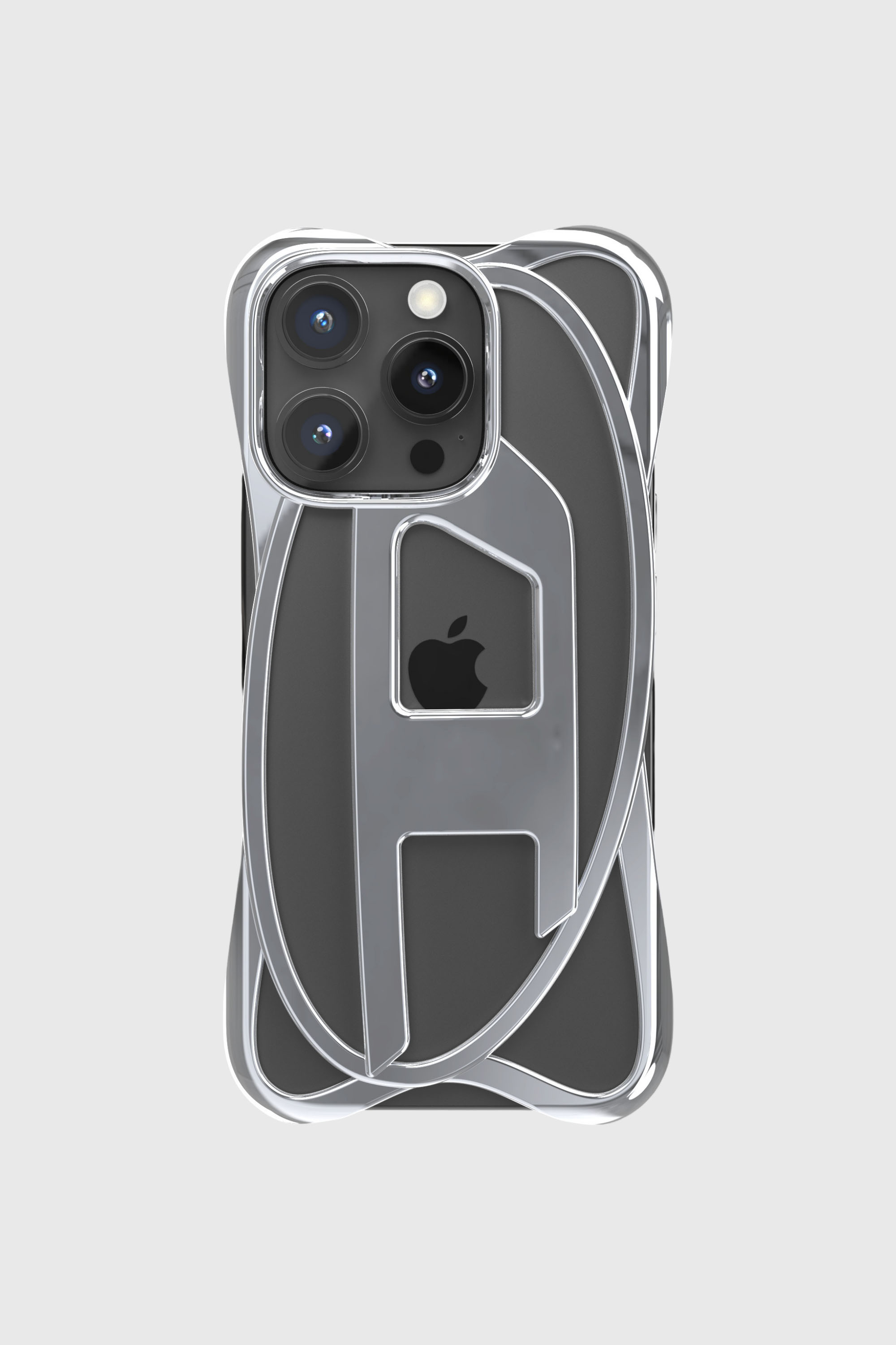 Diesel - 60267 CAGED D CASE, Custodia Caged D iPhone 16 Pro Unisex in Grigio - 2