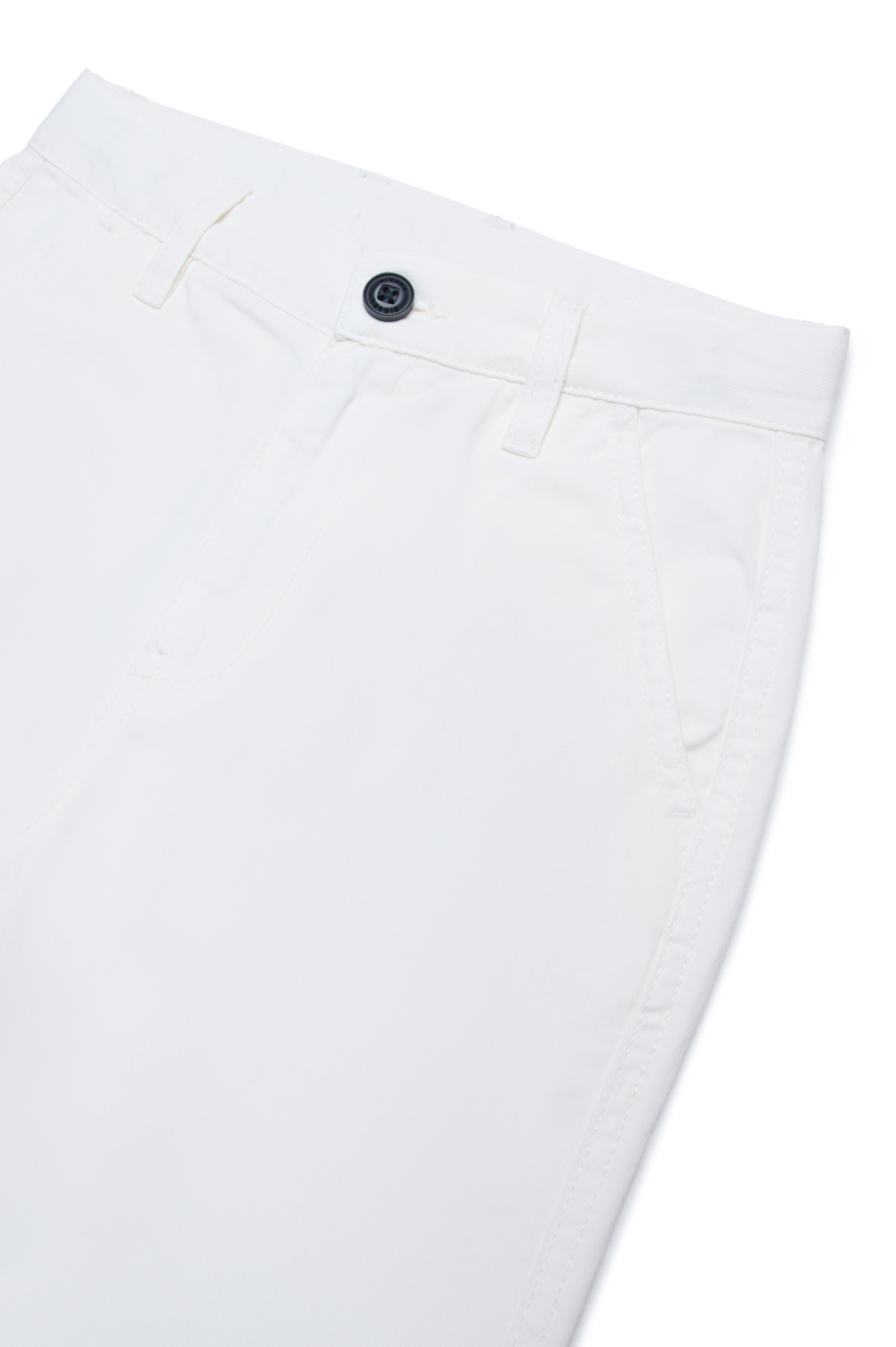 Diesel - PBAS, Man Cotton chinos with Oval D embroidery in White - Image 3
