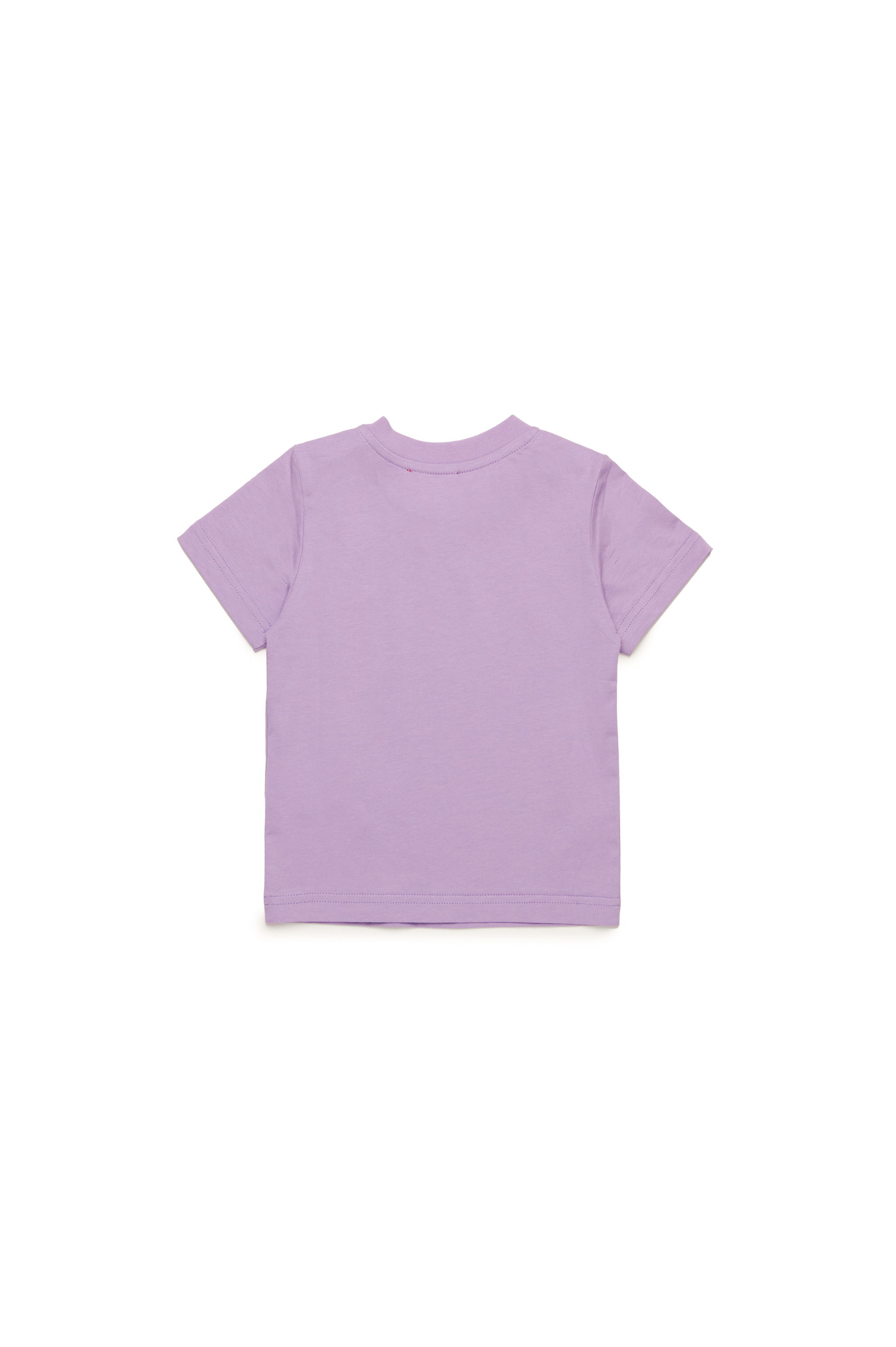 Diesel - TBOXTN14B, T-shirt con logo Oval D distressed Unisex in Viola - 2