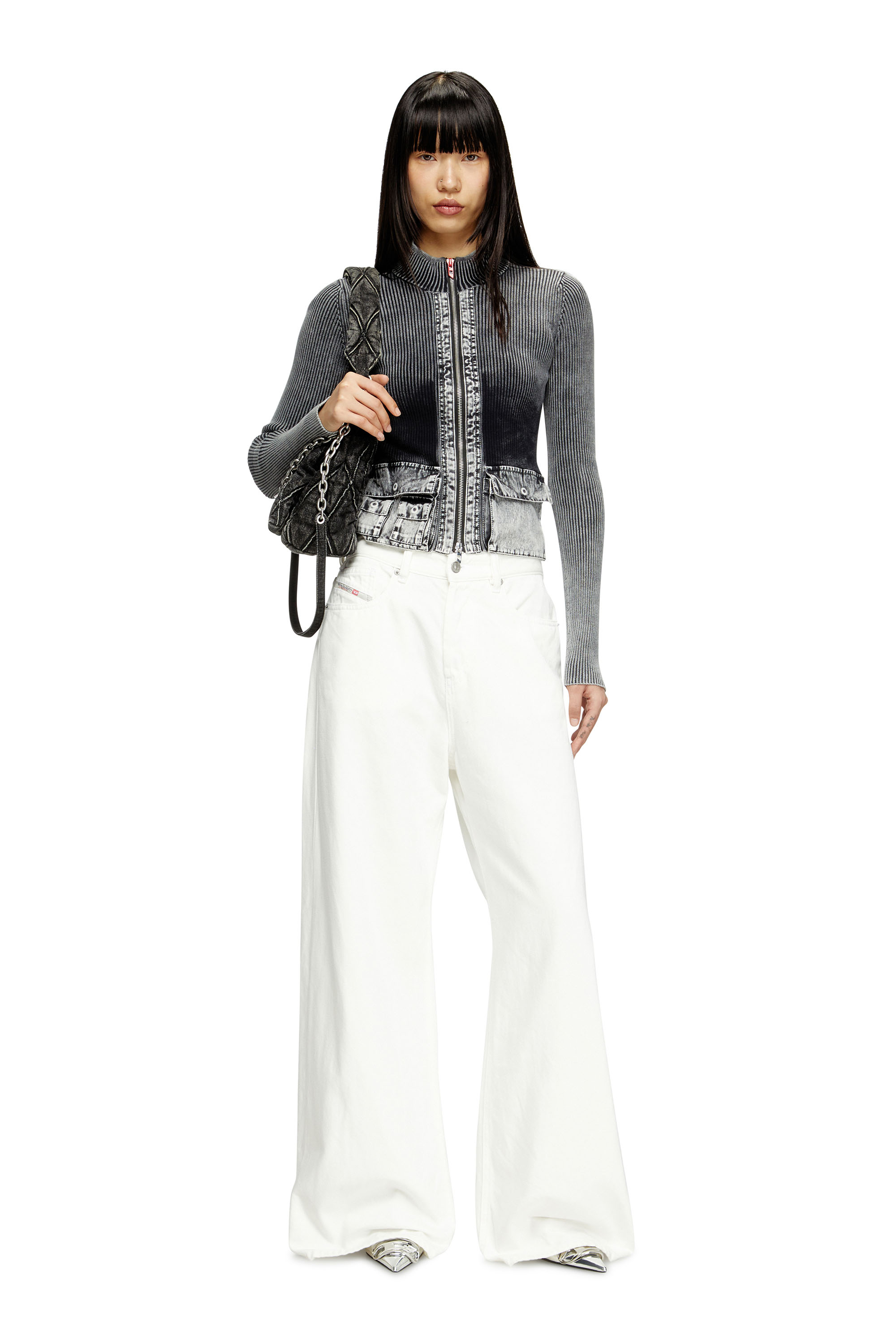 Diesel - Woman's Relaxed Jeans 1996 D-Sire 09I41, White - 1