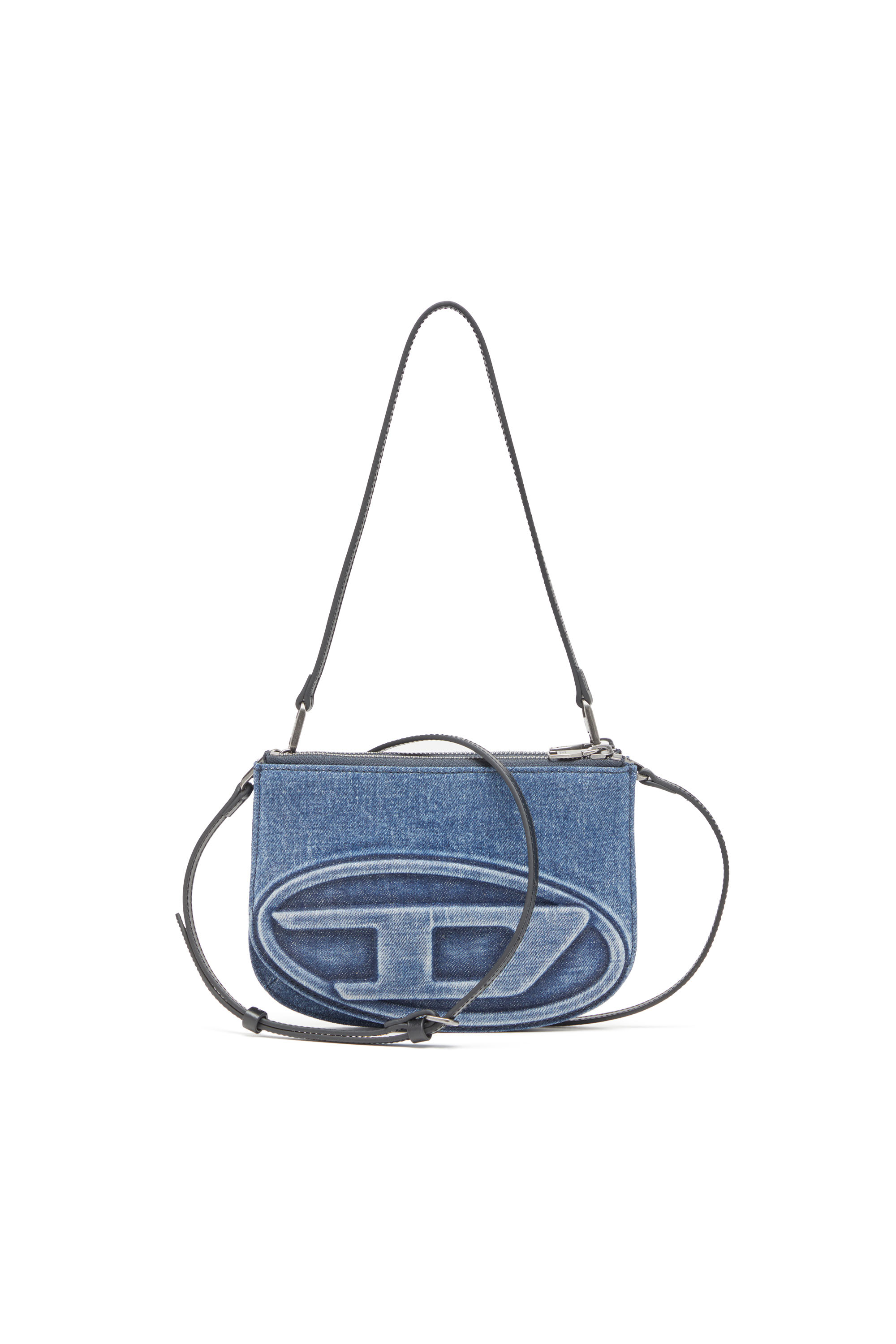 Diesel - 1DR TWIN, Borsa a due scomparti in denim solarizzato Donna in Blu - 1