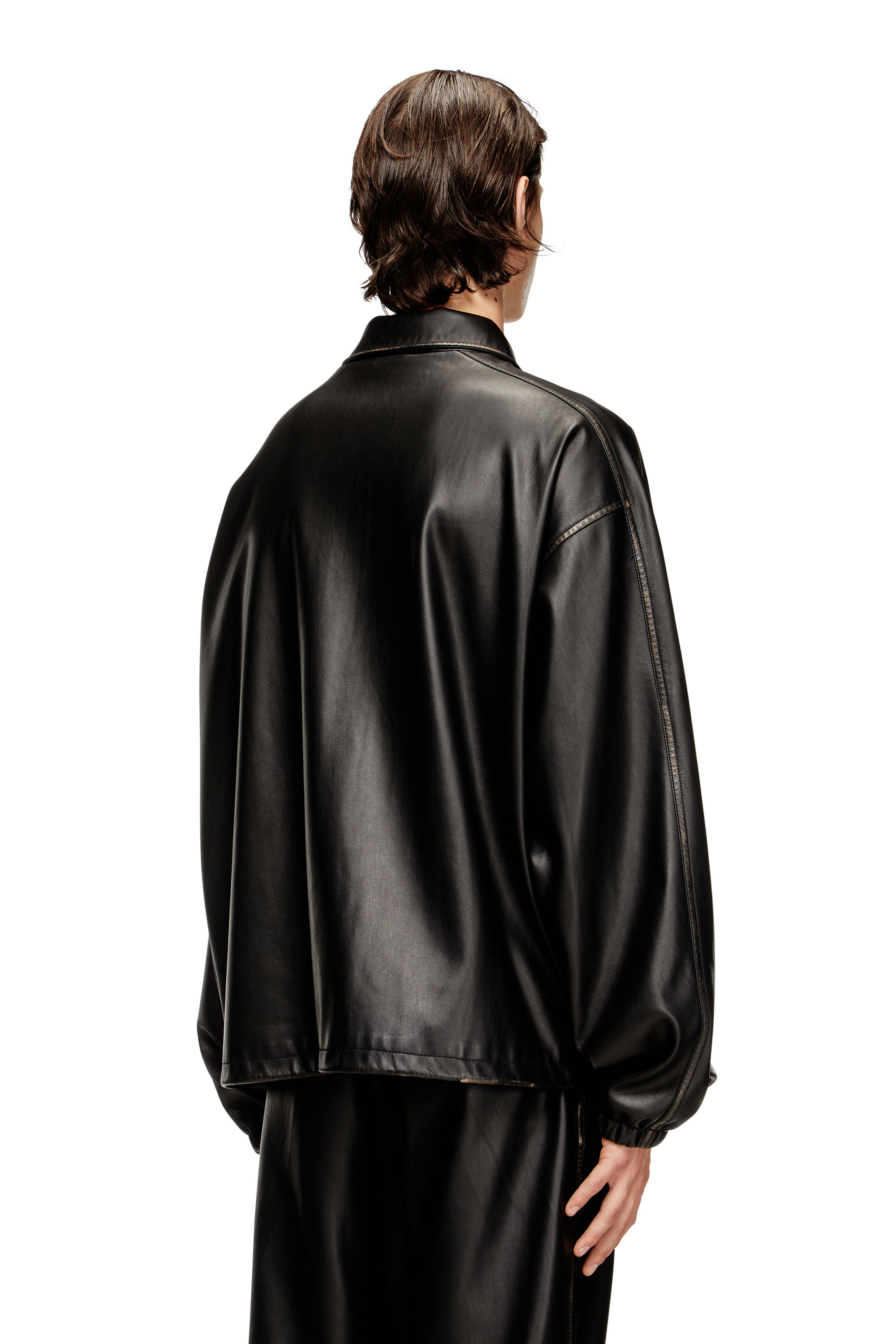 Diesel - J-AKE, Giacca in tessuto tecnico distressed Unisex in Nero - 4